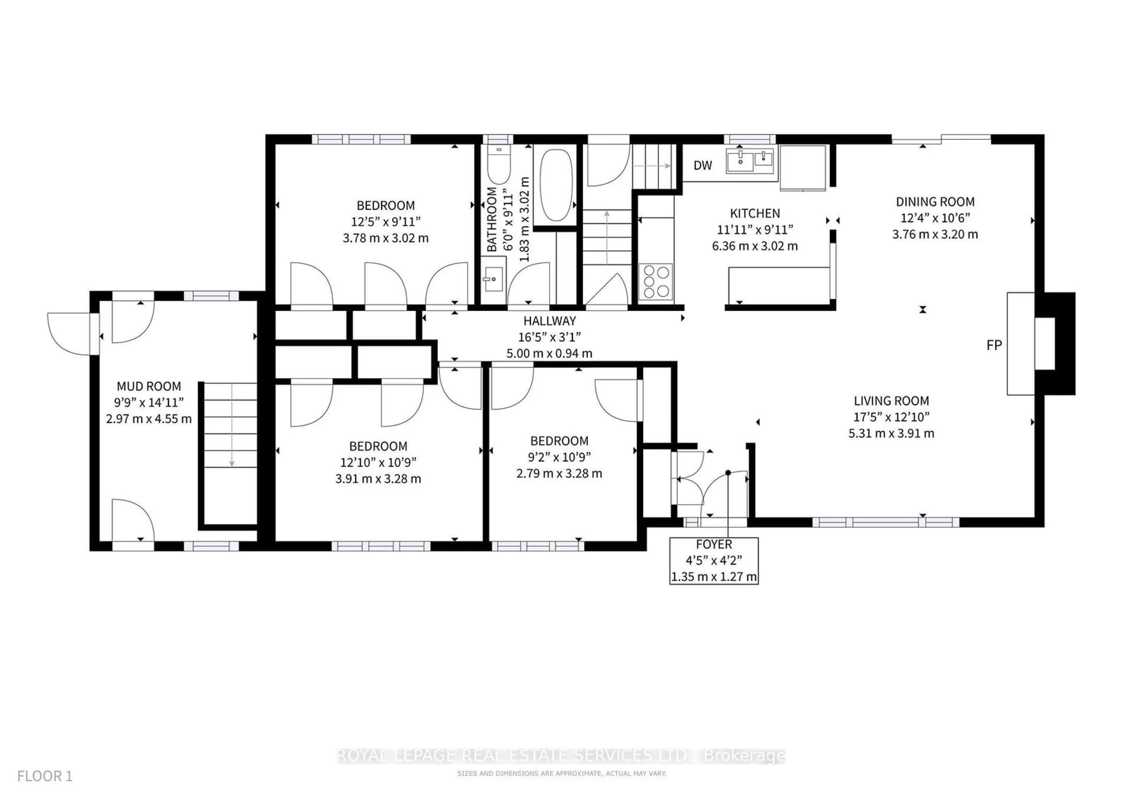 Floor plan for 1142 Garden Rd, Mississauga Ontario L5H 3J6