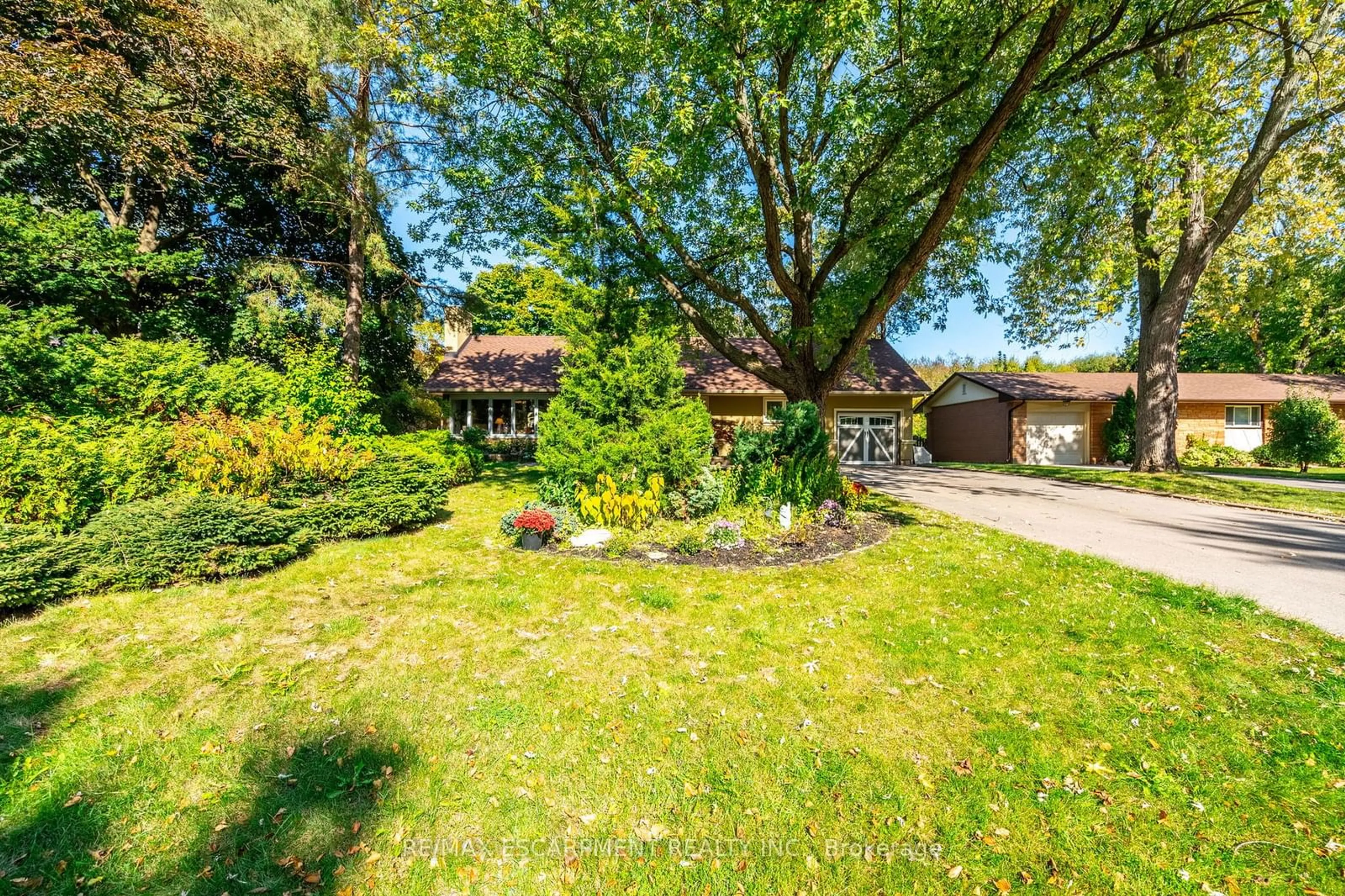 Frontside or backside of a home, the fenced backyard for 1307 INGLEDENE Dr, Oakville Ontario L6H 2J1