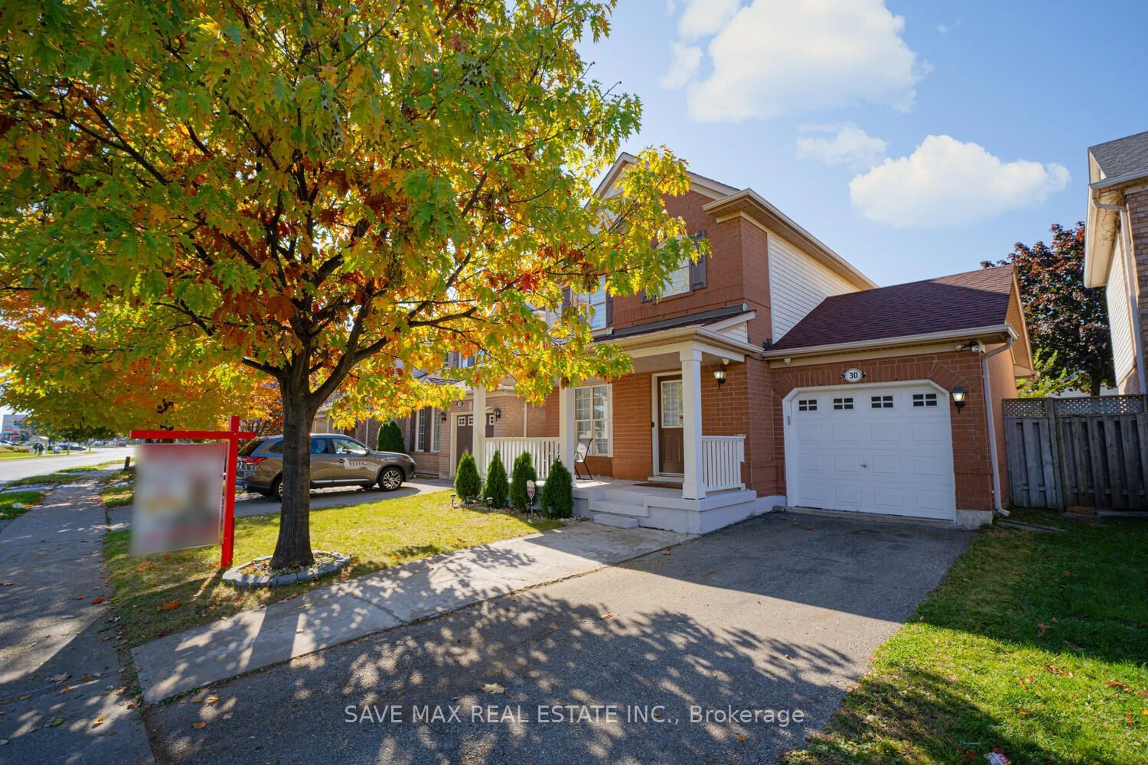 A pic from exterior of the house or condo, the street view for 30 Worthington Ave, Brampton Ontario L7A 1M9