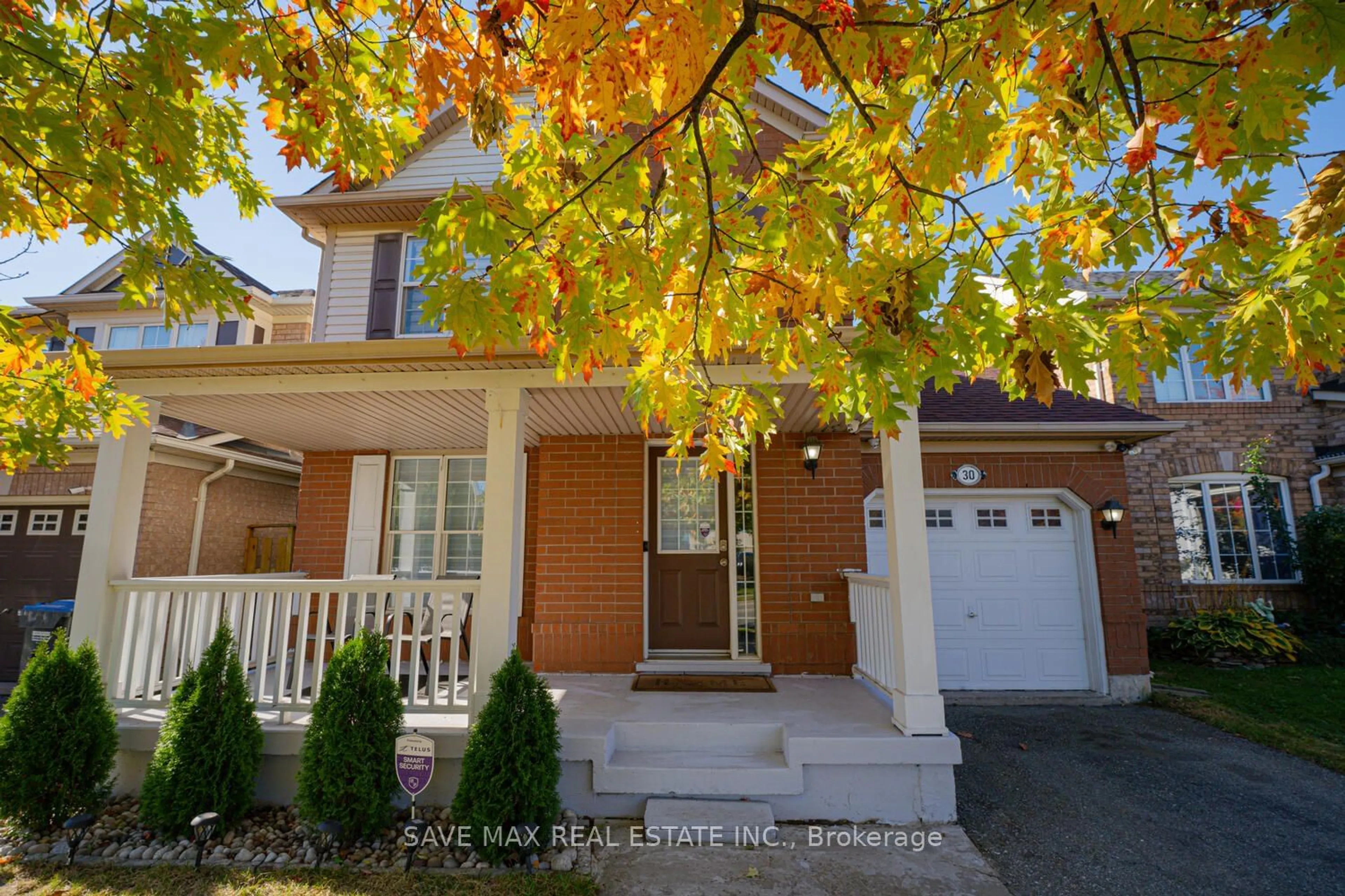 A pic from exterior of the house or condo, the street view for 30 Worthington Ave, Brampton Ontario L7A 1M9