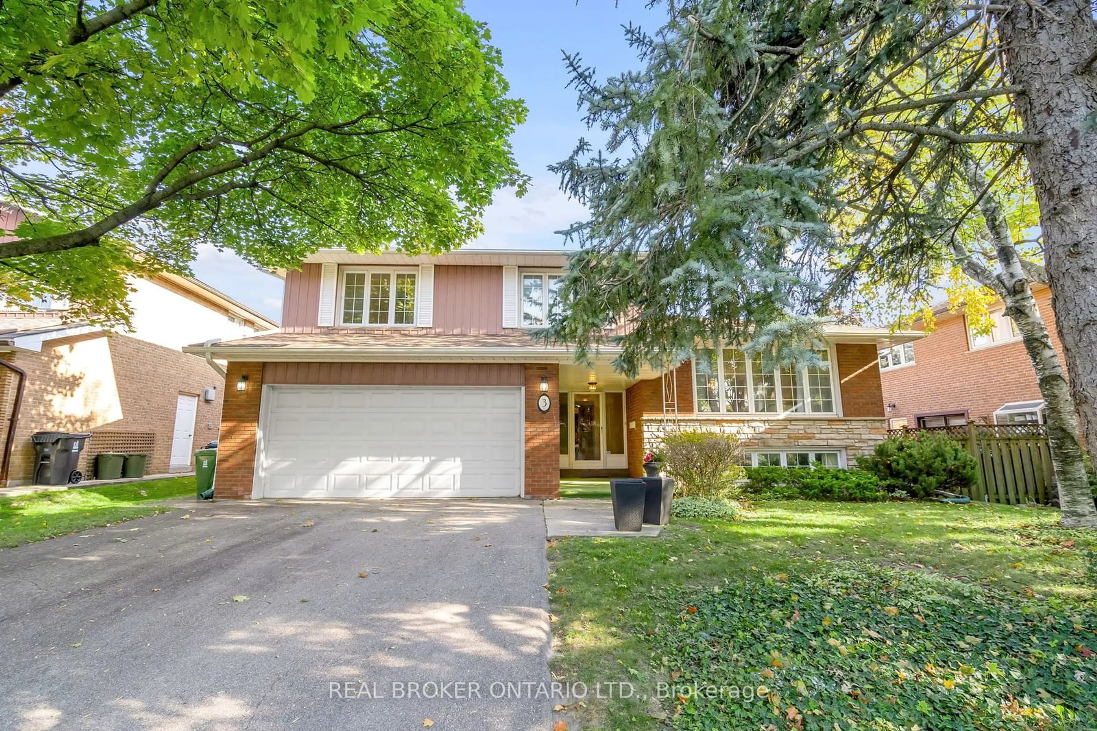 Frontside or backside of a home, the street view for 3 Winsland Dr, Toronto Ontario M9B 6A1