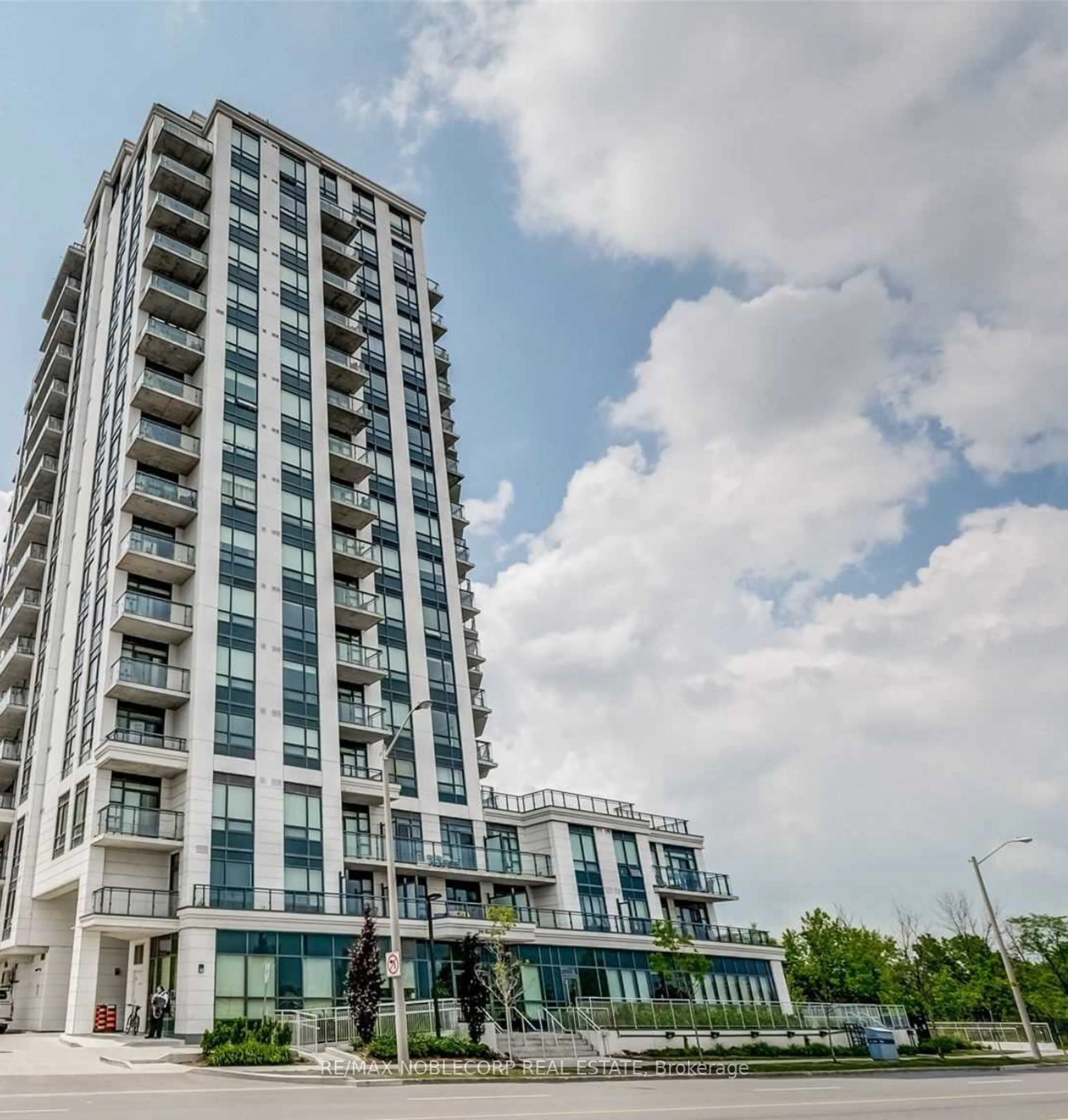 A pic from exterior of the house or condo, the front or back of building for 840 Queens Plate Dr #805, Toronto Ontario M9W 0E7