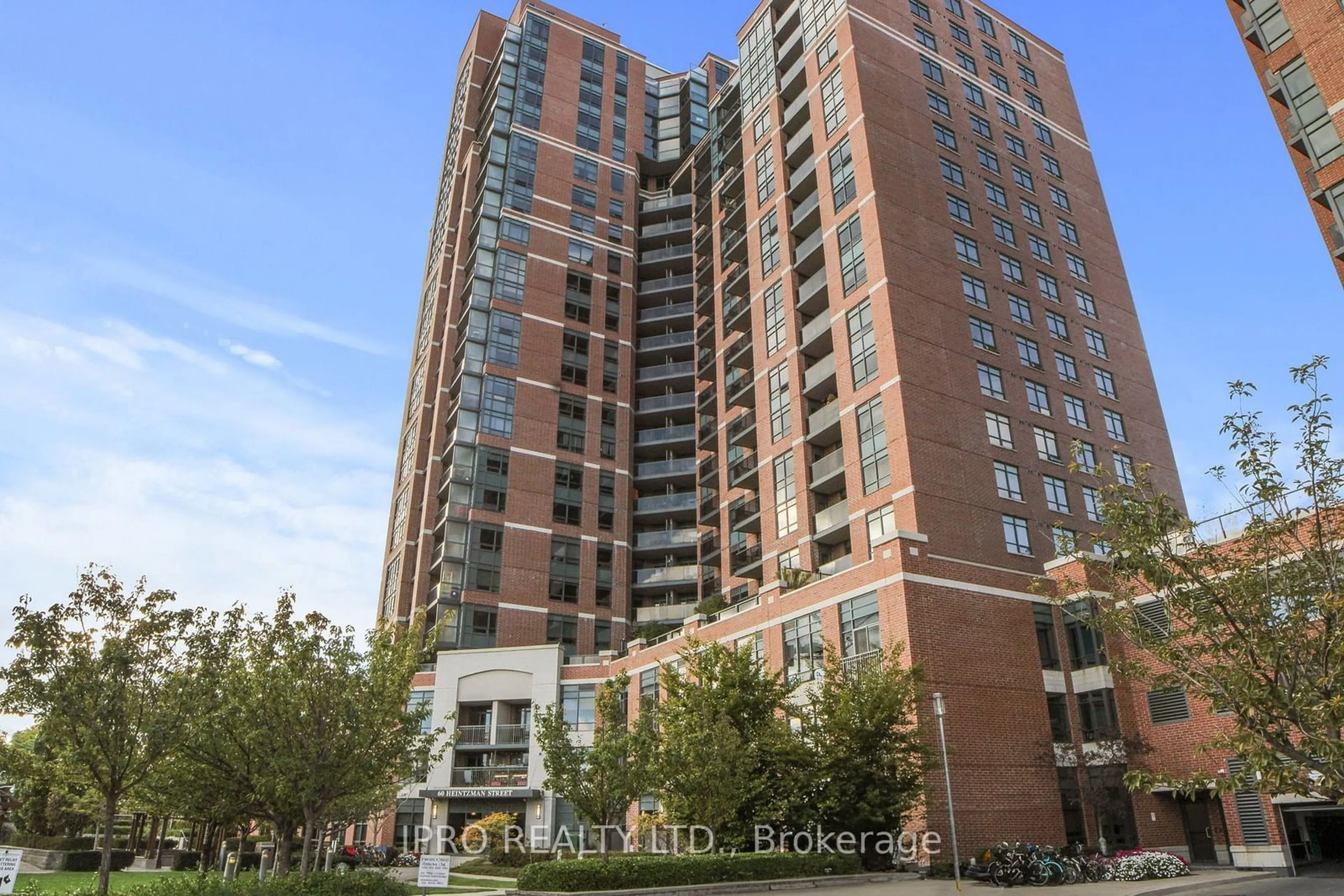 A pic from exterior of the house or condo, the front or back of building for 60 Heintzman St #2307, Toronto Ontario M6P 5A1