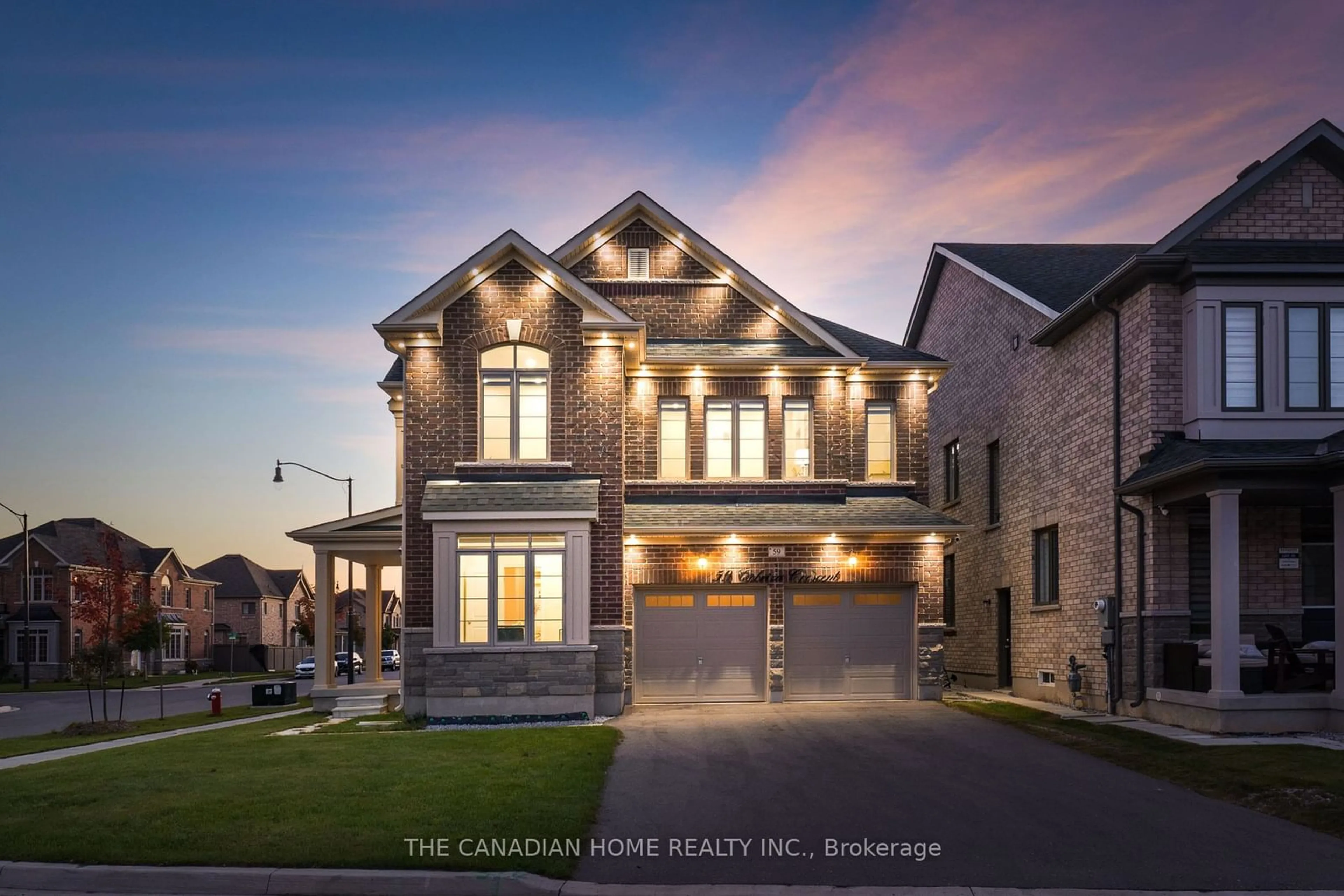 Home with brick exterior material for 59 Cobriza Cres, Brampton Ontario L7A 5A6