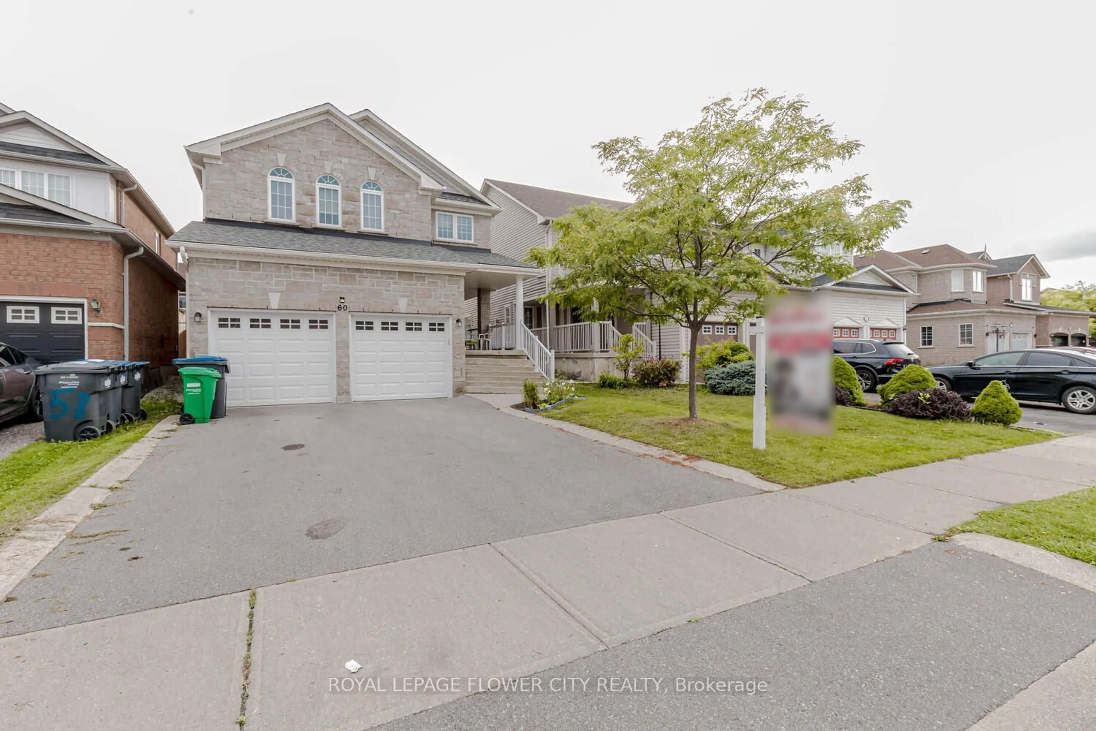 Frontside or backside of a home, the street view for 60 Legend Lane, Brampton Ontario L6X 5B6