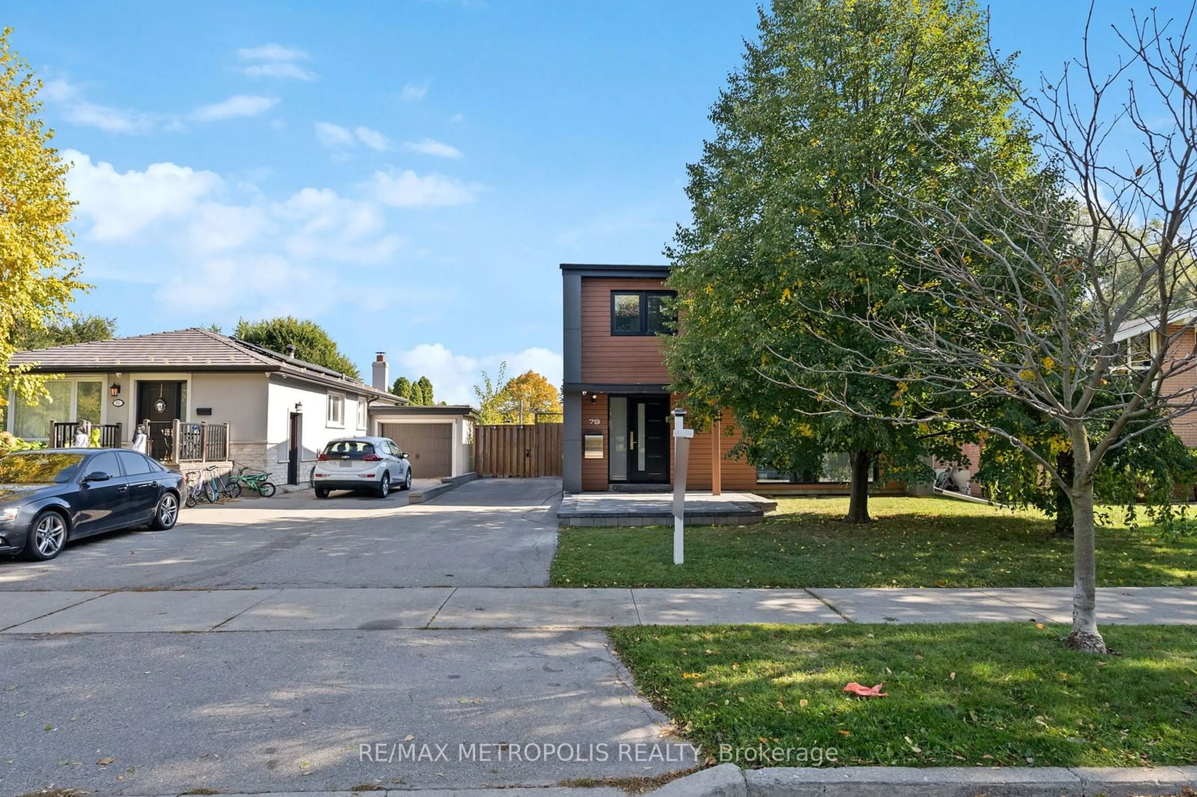 Frontside or backside of a home, the street view for 79 Rangoon Rd, Toronto Ontario M9C 4N8