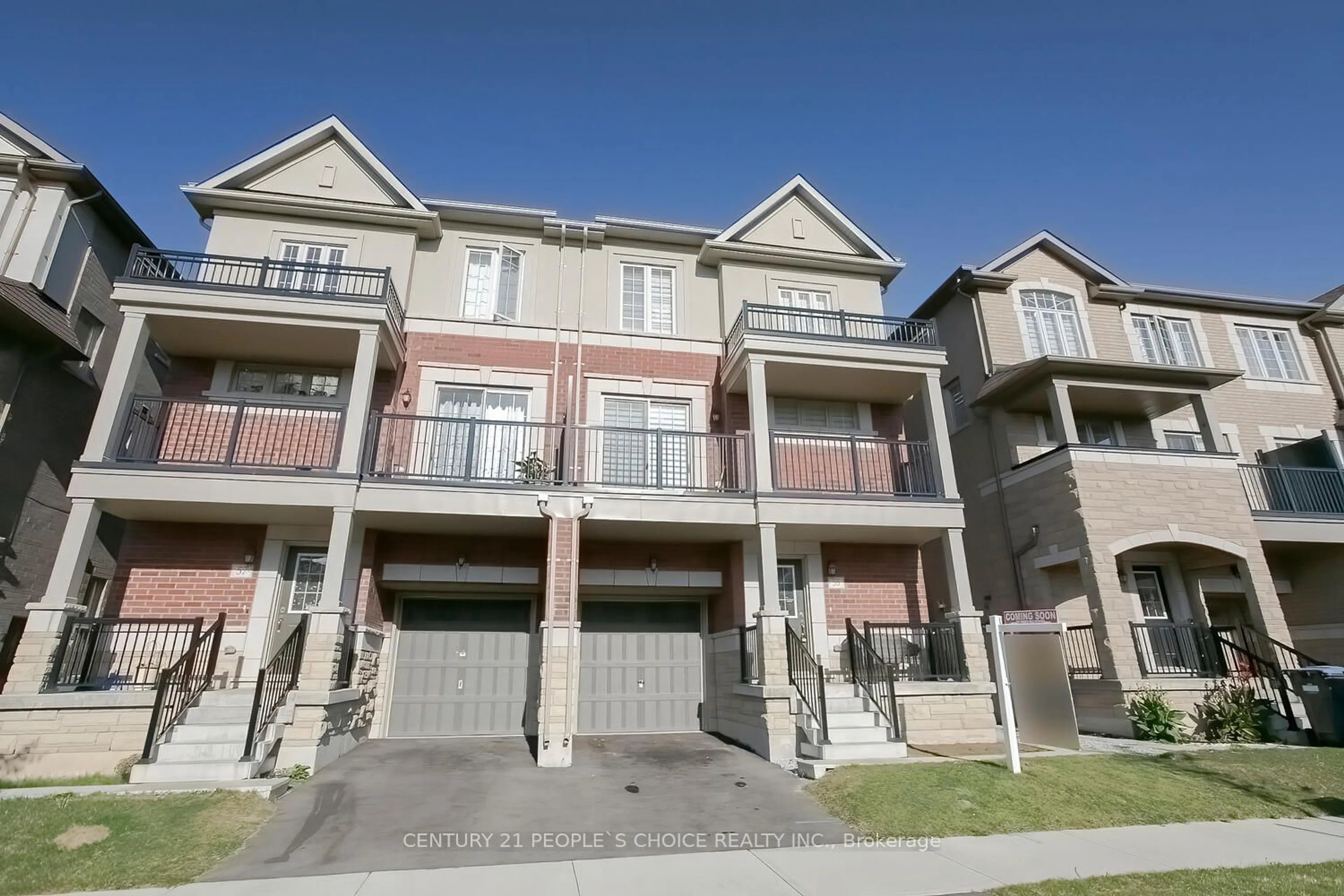 A pic from exterior of the house or condo, the street view for 55 Allegro Dr, Brampton Ontario L6Y 6J9