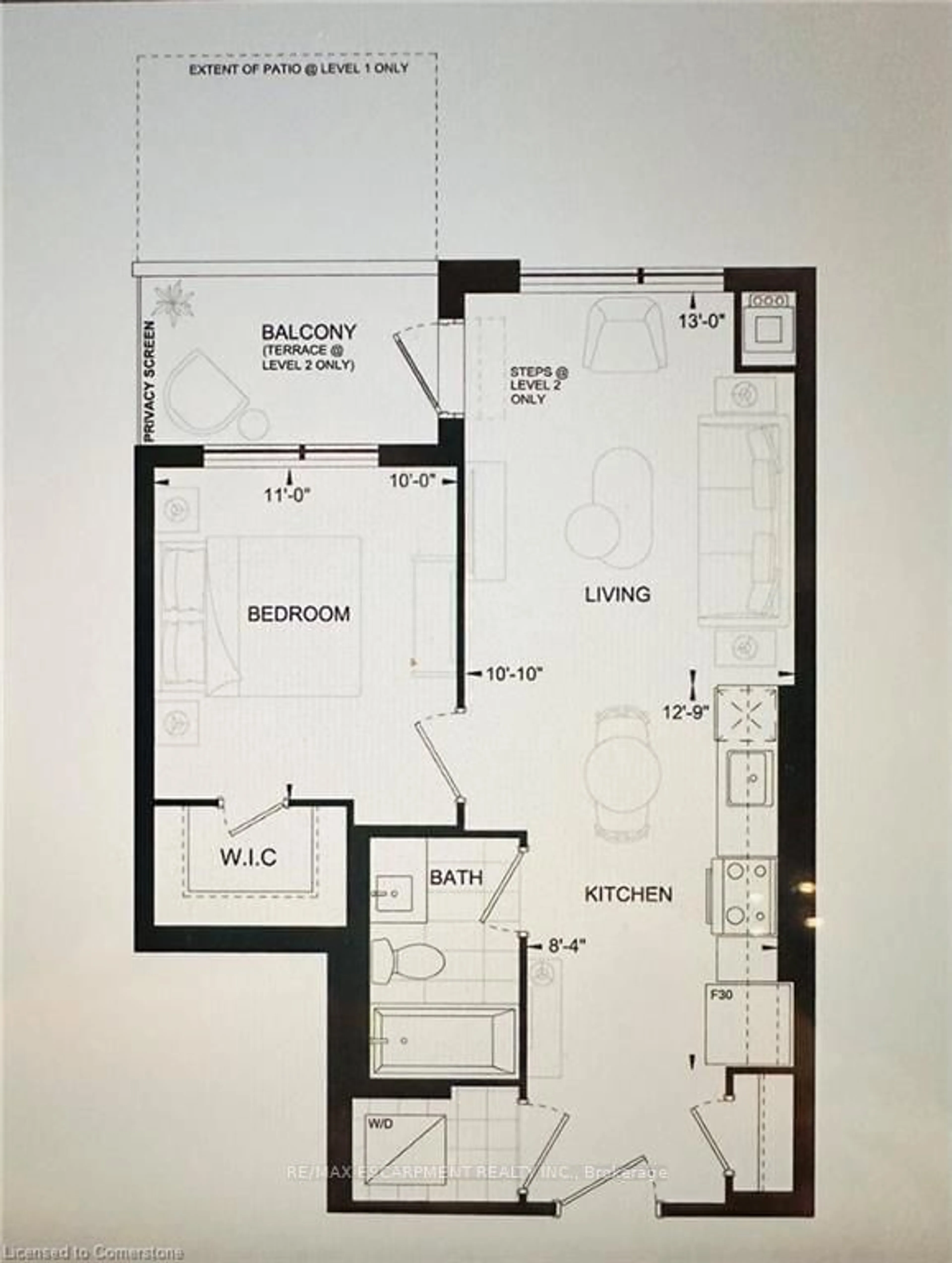 Floor plan for 3220 William Coltson Ave Ave #325, Oakville Ontario L6H 7X9