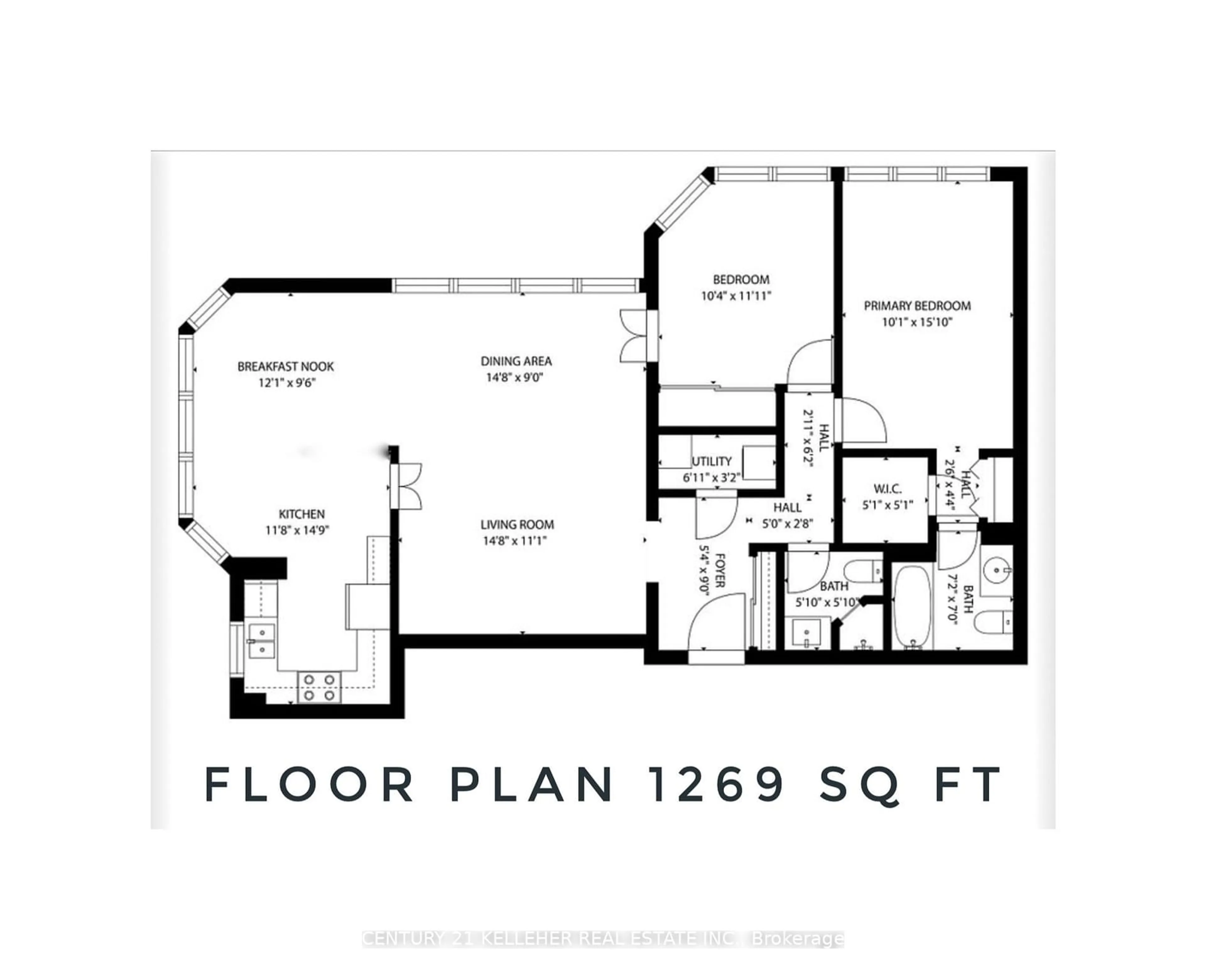 Floor plan for 1240 Marlborough Crt #704, Oakville Ontario L6H 3K7