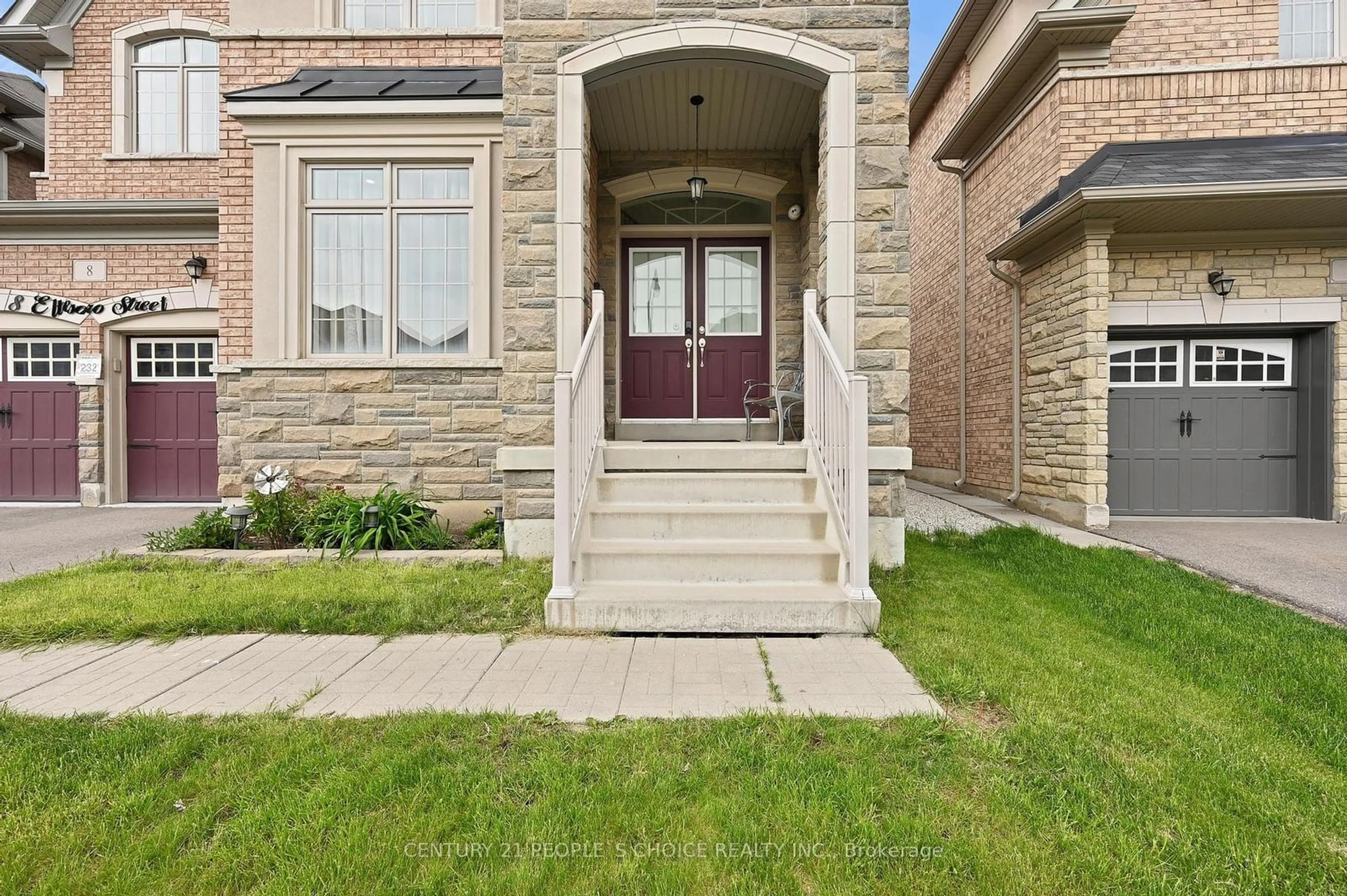 Home with brick exterior material for 8 Eltesoro St, Brampton Ontario L6P 4J5