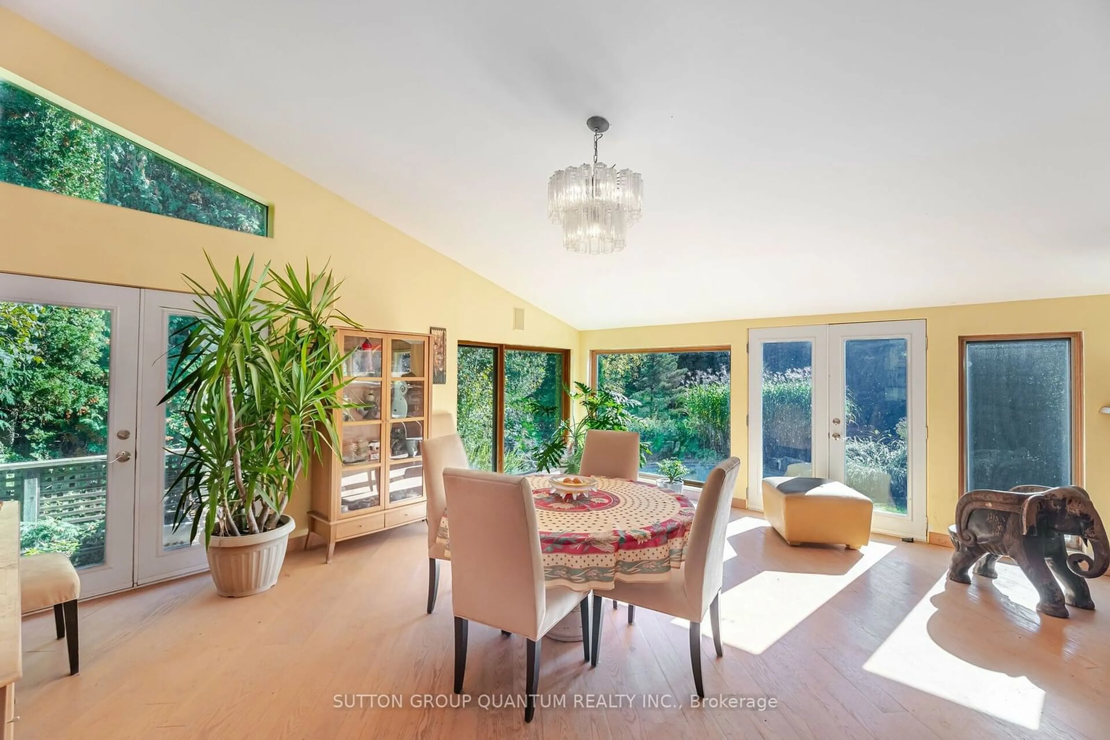 Dining room, wood floors, cottage for 18285 The Gore Rd, Caledon Ontario L7E 0X8