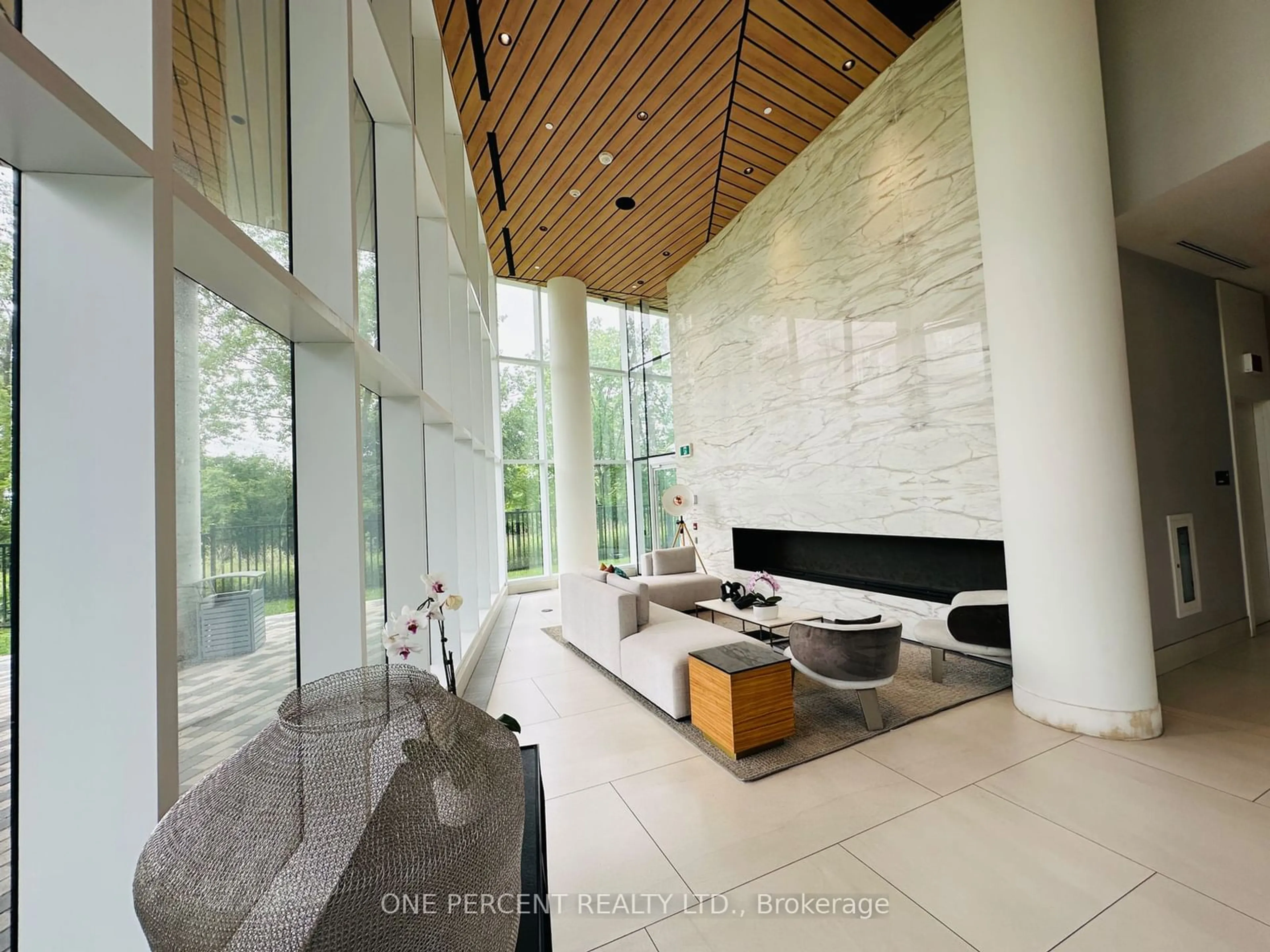 Indoor lobby, ceramic floors for 20 Brin Dr #1904, Toronto Ontario M8X 0B2