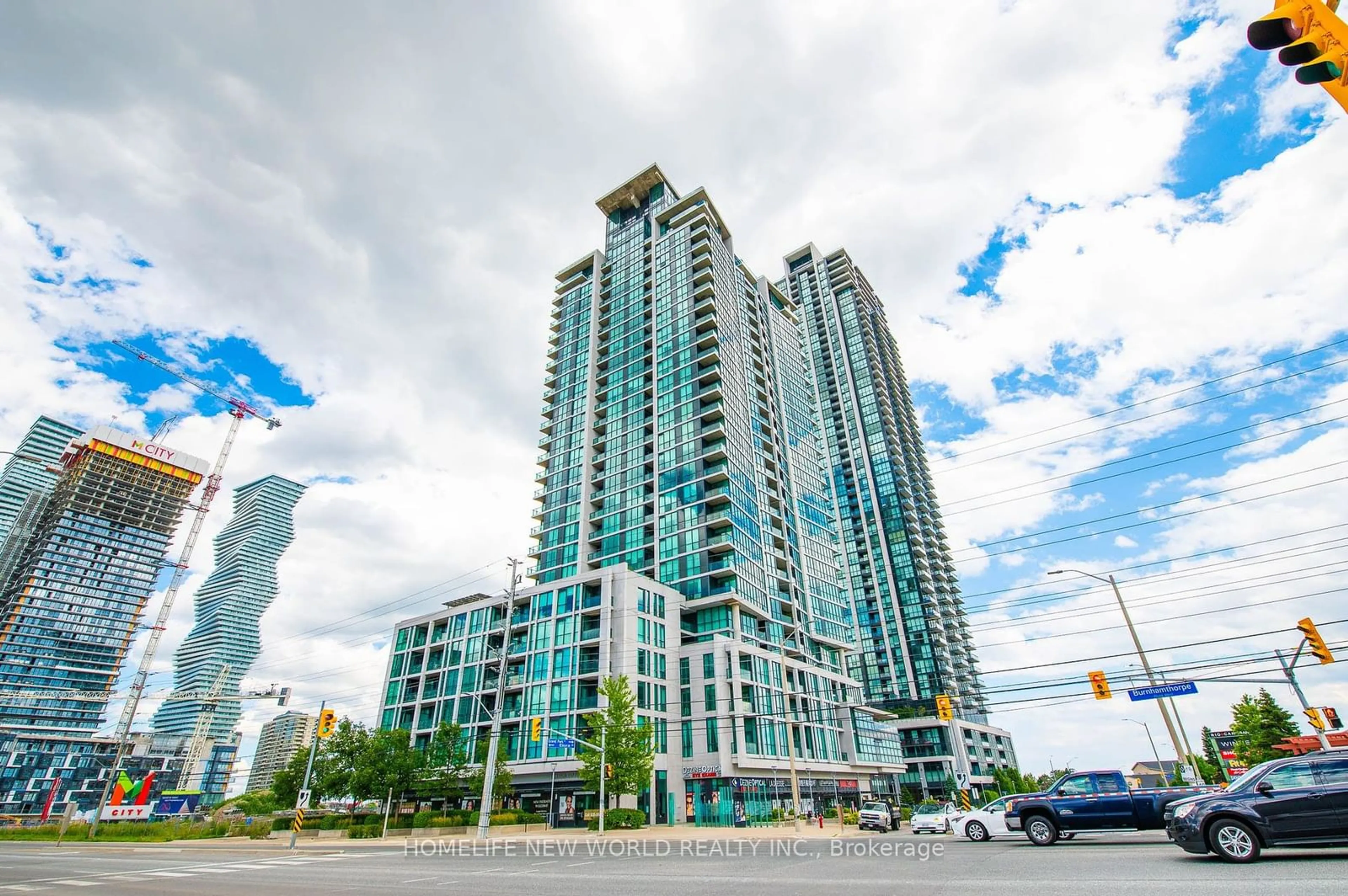 A pic from exterior of the house or condo, the street view for 3985 GRAND PARK Dr #1703, Mississauga Ontario L5B 0H8