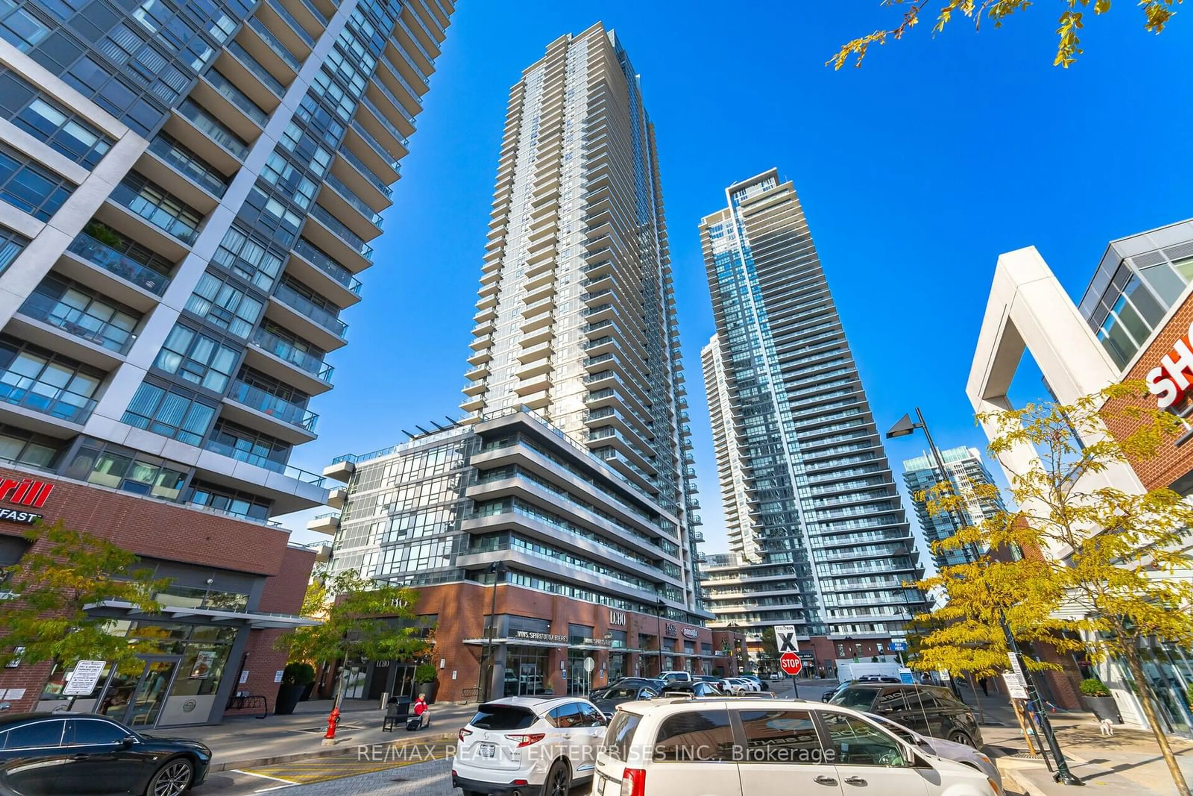 A pic from exterior of the house or condo, the view of city buildings for 2220 Lake Shore Blvd #1807, Toronto Ontario M8V 0C1