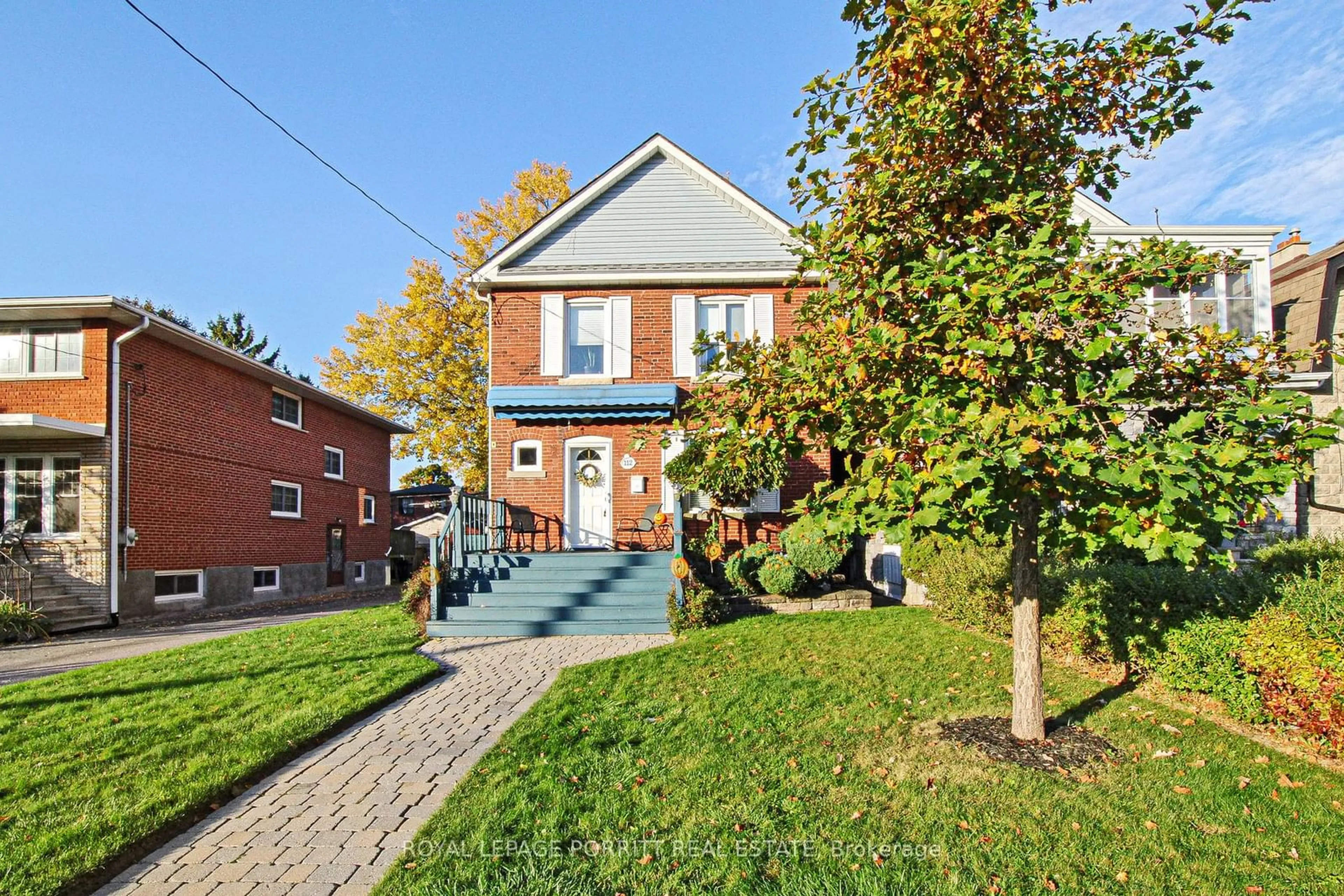 A pic from exterior of the house or condo, the street view for 112 Fifth St, Toronto Ontario M8V 2Z3