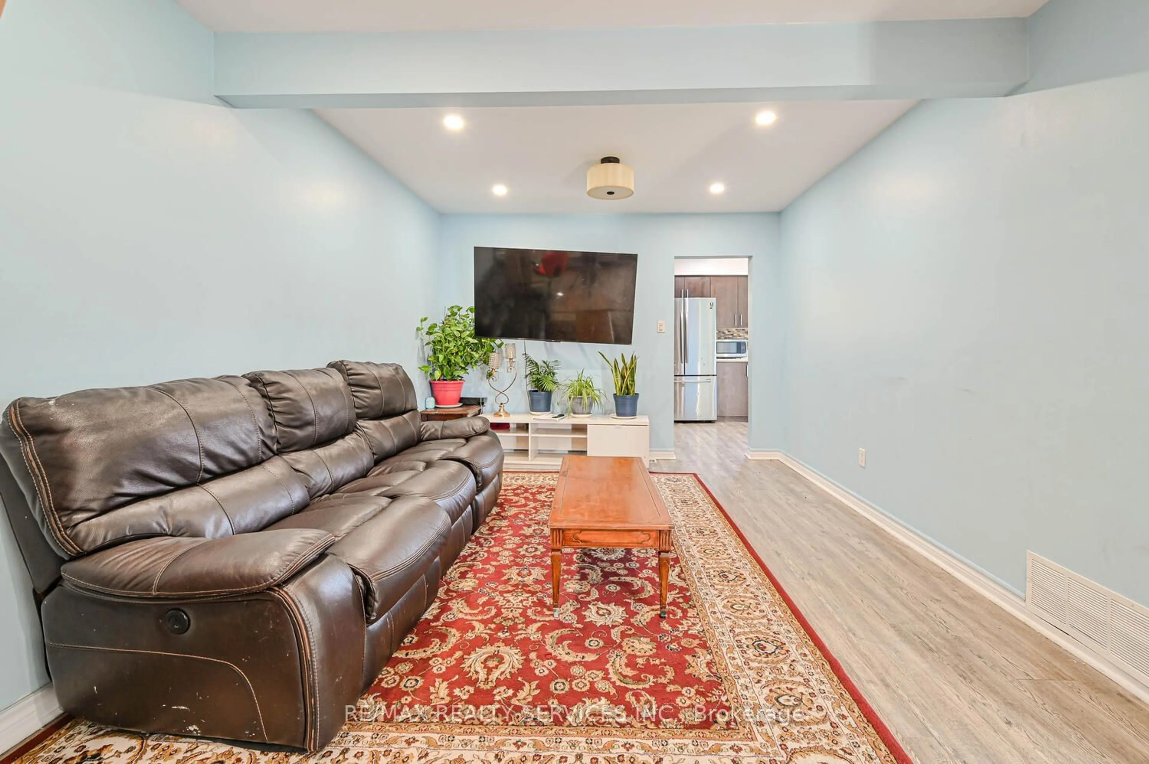 Living room, wood floors for 57 Wilton Dr, Brampton Ontario L6W 2Z9