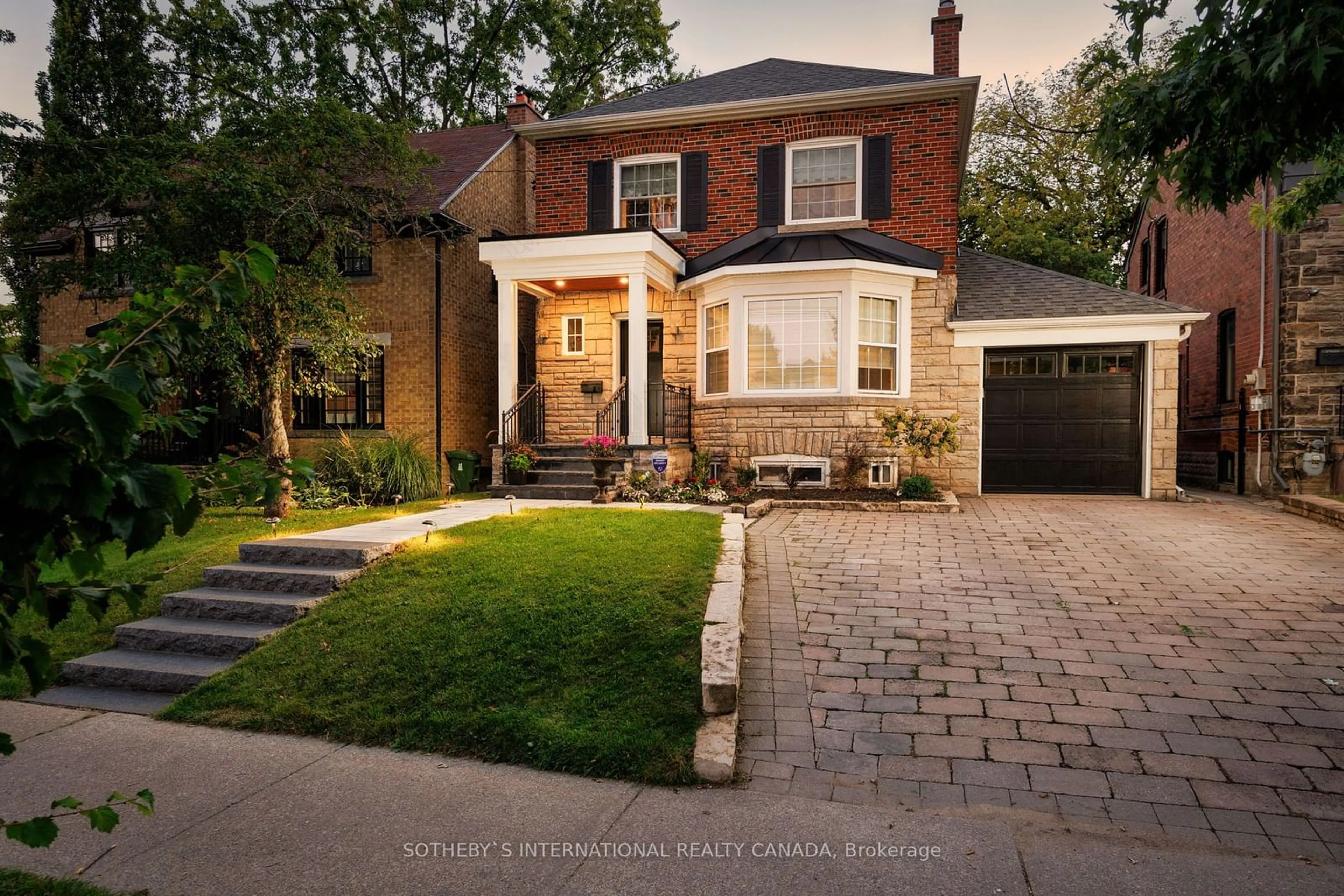 Home with brick exterior material for 348 Prince Edward Dr, Toronto Ontario M8X 2L5