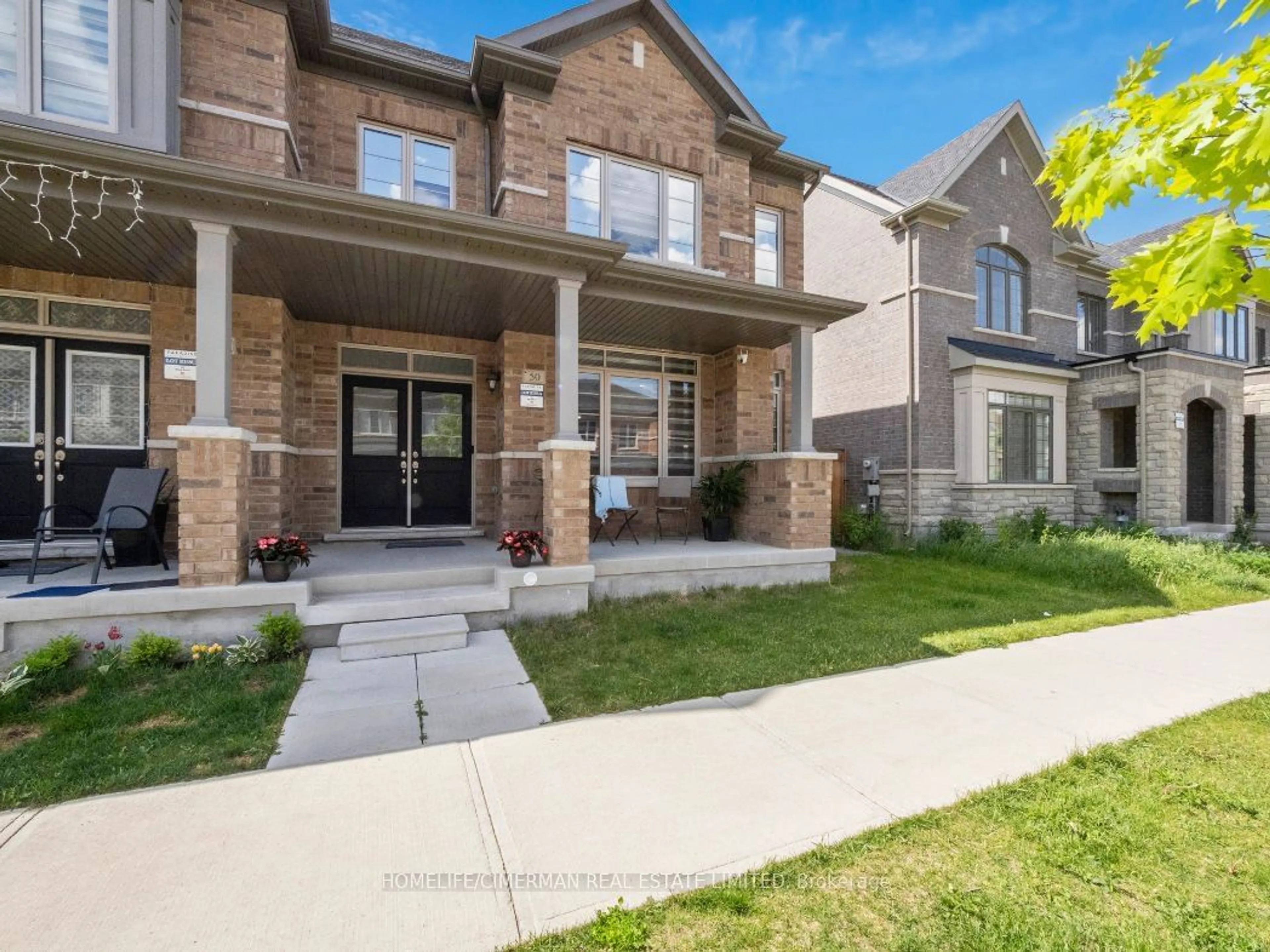 Frontside or backside of a home, the street view for 50 Block Rd, Brampton Ontario L7A 5B3