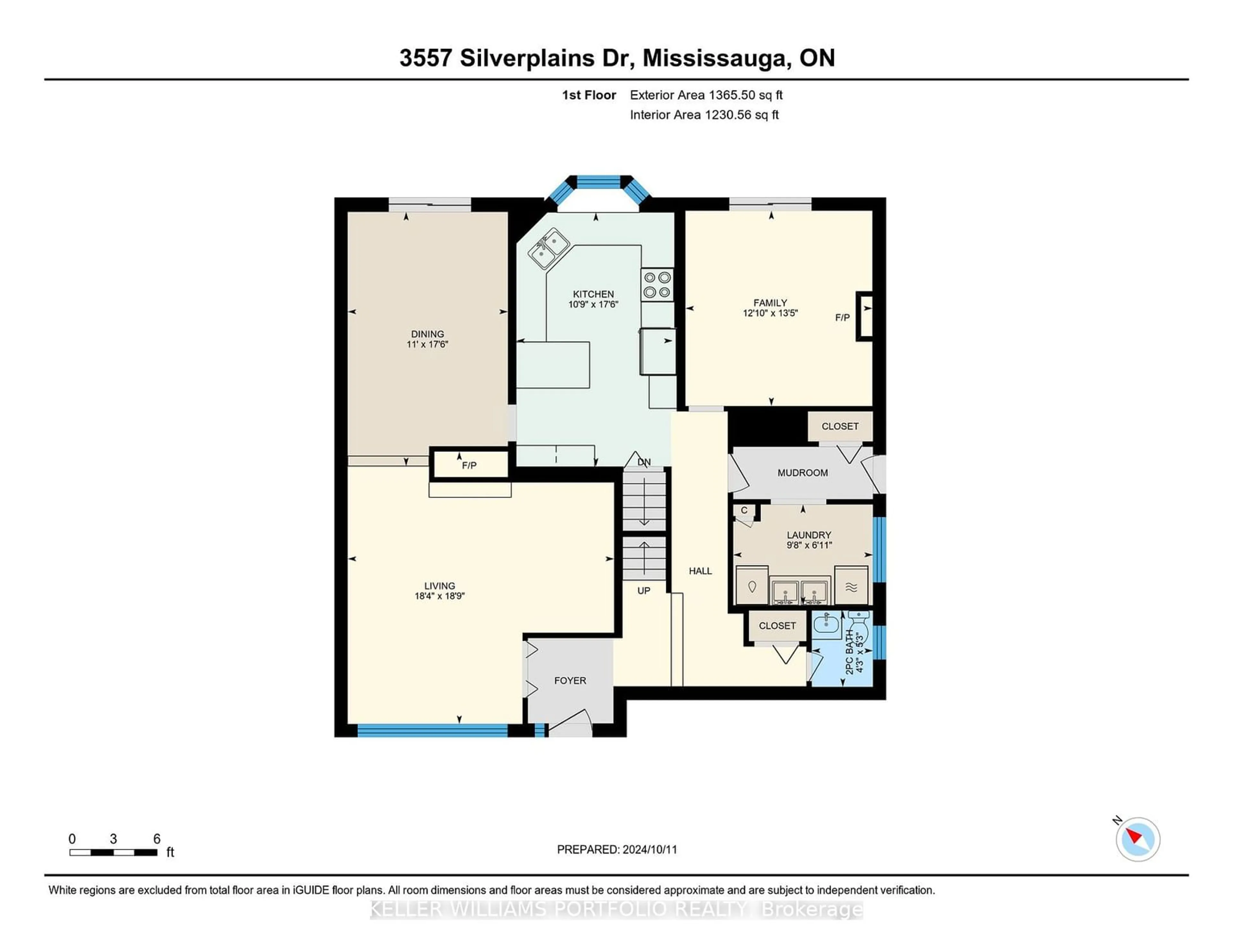 Floor plan for 3557 Silverplains Dr, Mississauga Ontario L4X 2P6