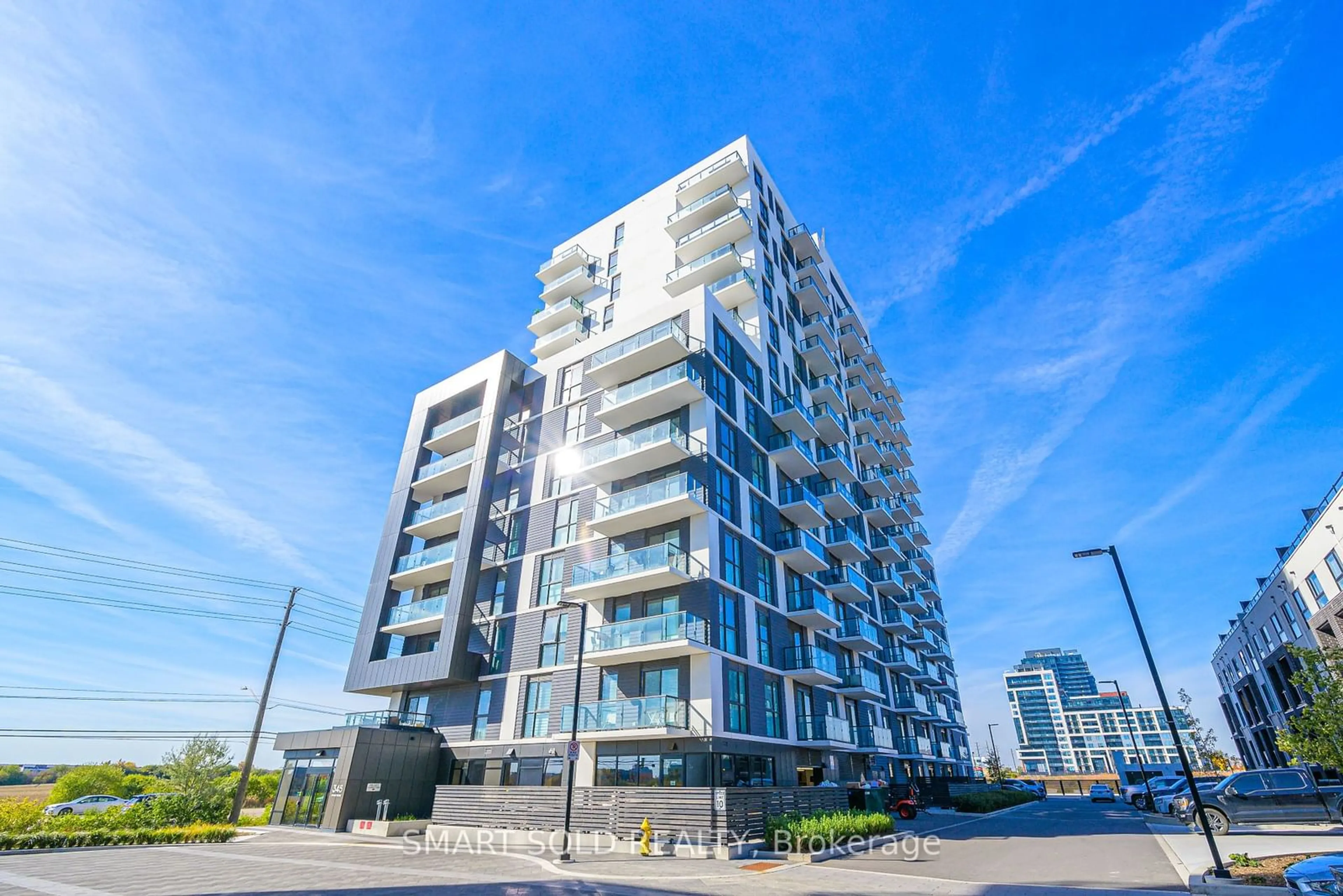 A pic from exterior of the house or condo, the front or back of building for 345 Wheat Boom Dr ##404, Oakville Ontario L6H 7X4