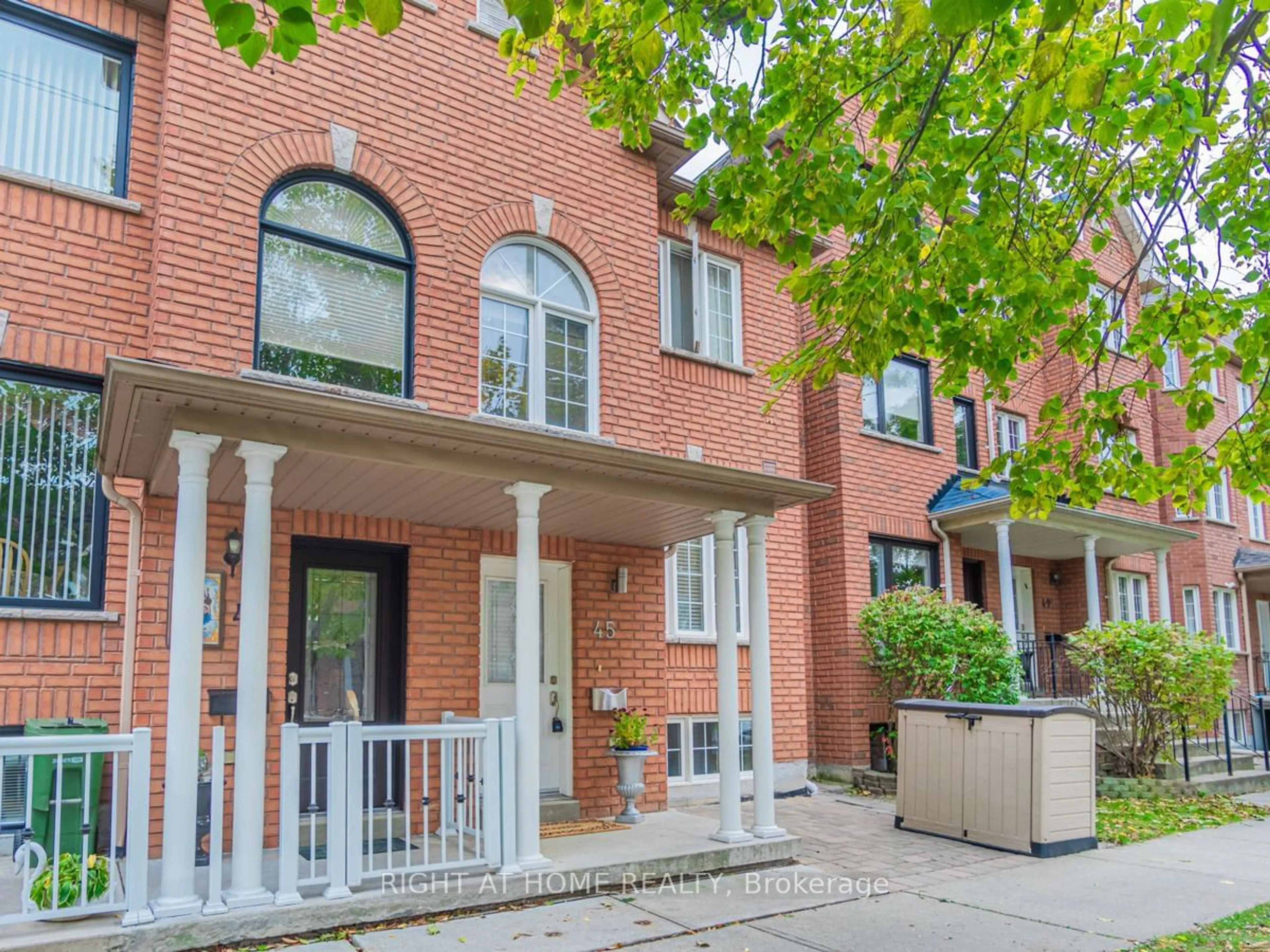 A pic from exterior of the house or condo, the street view for 45 Rutland St, Toronto Ontario M6N 5G1