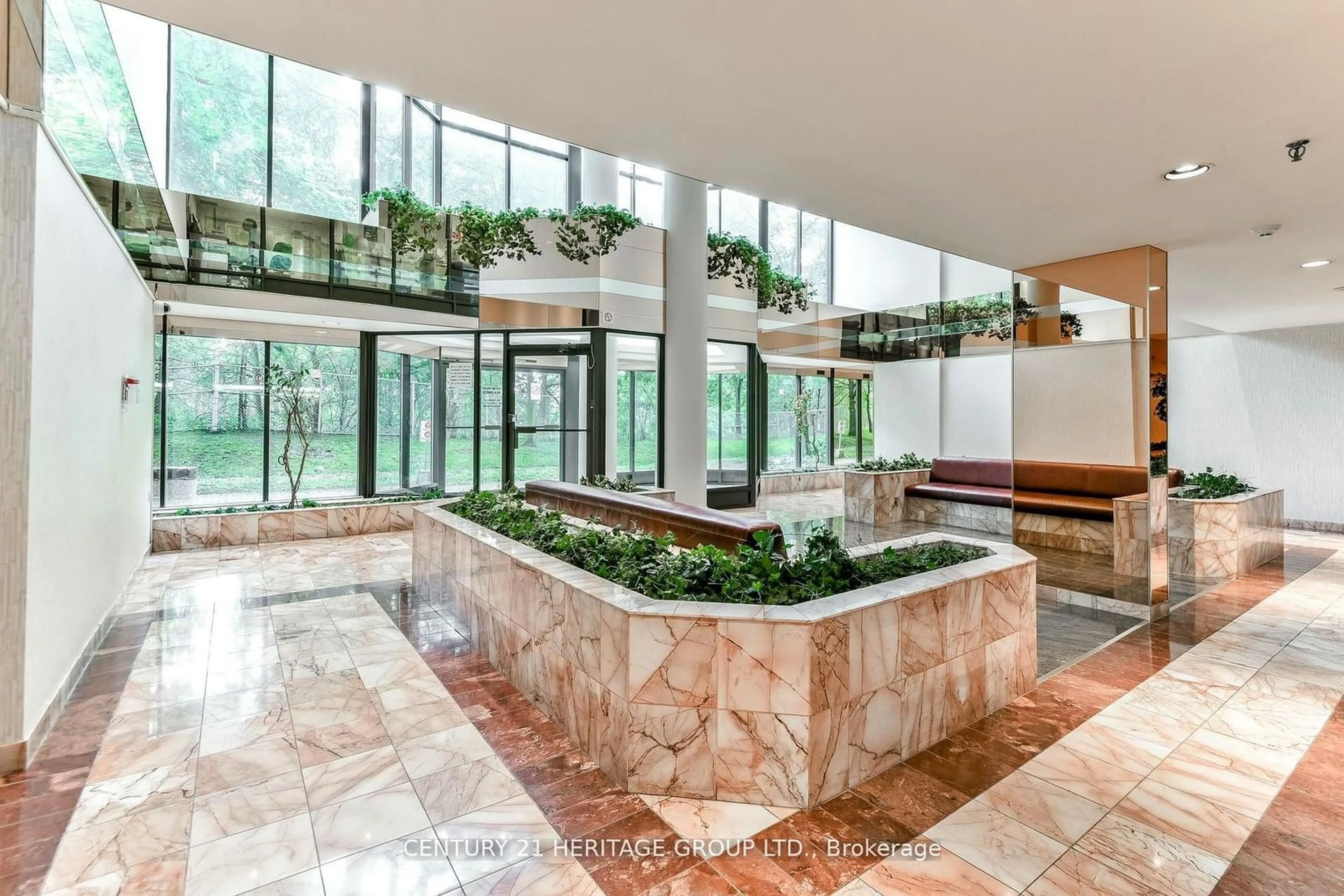 Indoor lobby, ceramic floors for 5 Rowntree Rd #1205, Toronto Ontario M9V 5G9