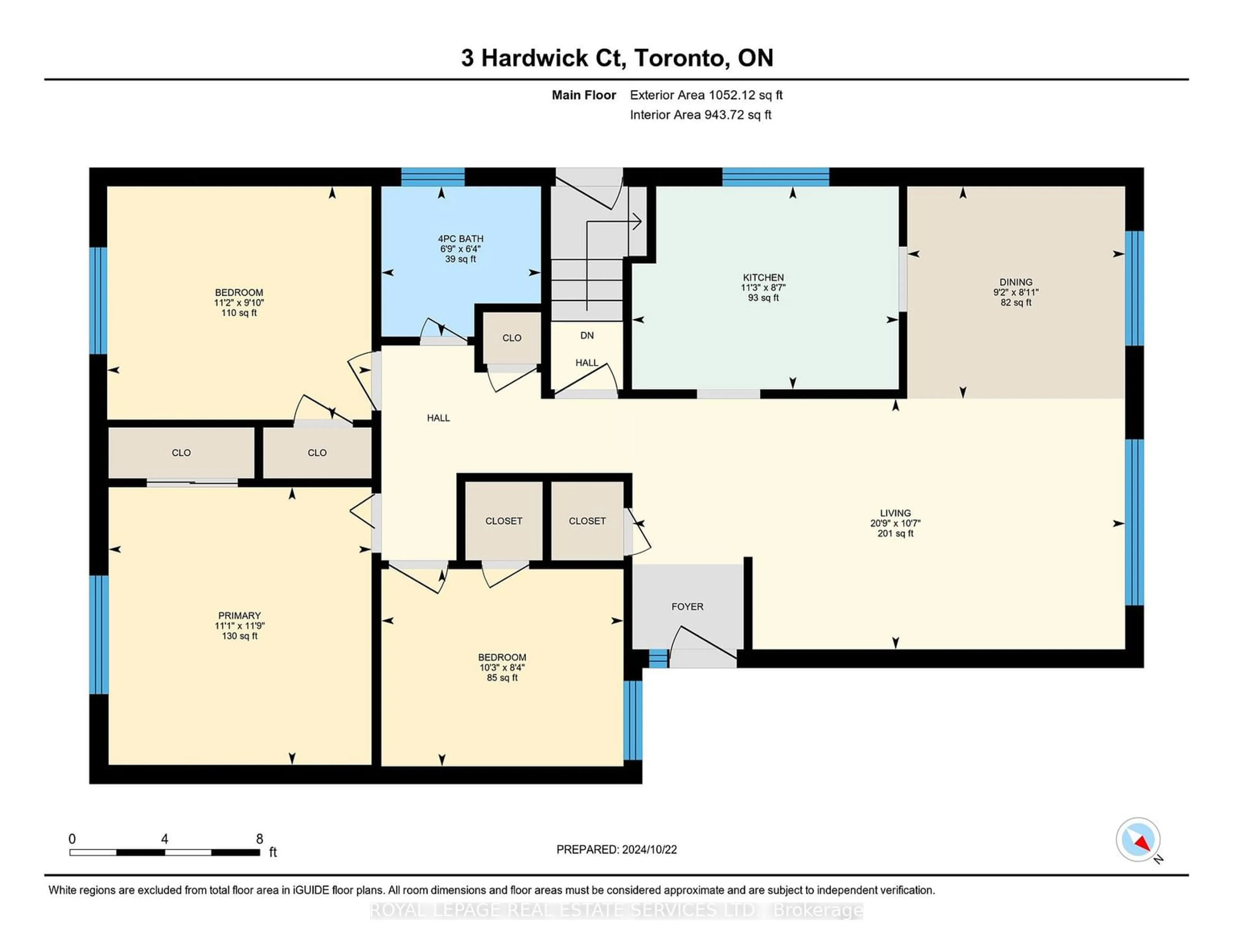 Floor plan for 3 Hardwick Crt, Toronto Ontario M9C 4G5