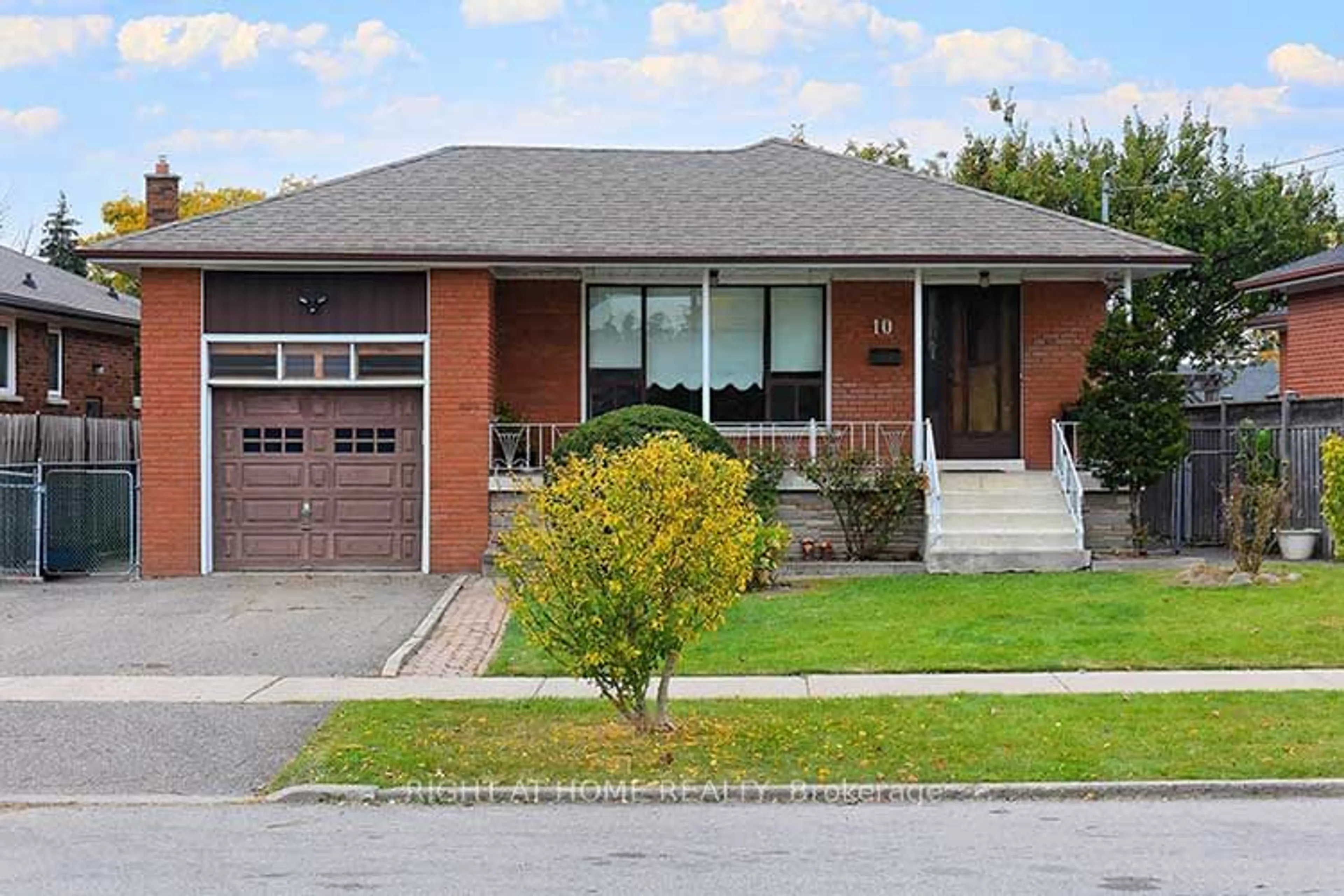 Home with brick exterior material for 10 Stella St, Toronto Ontario M6L 3A7