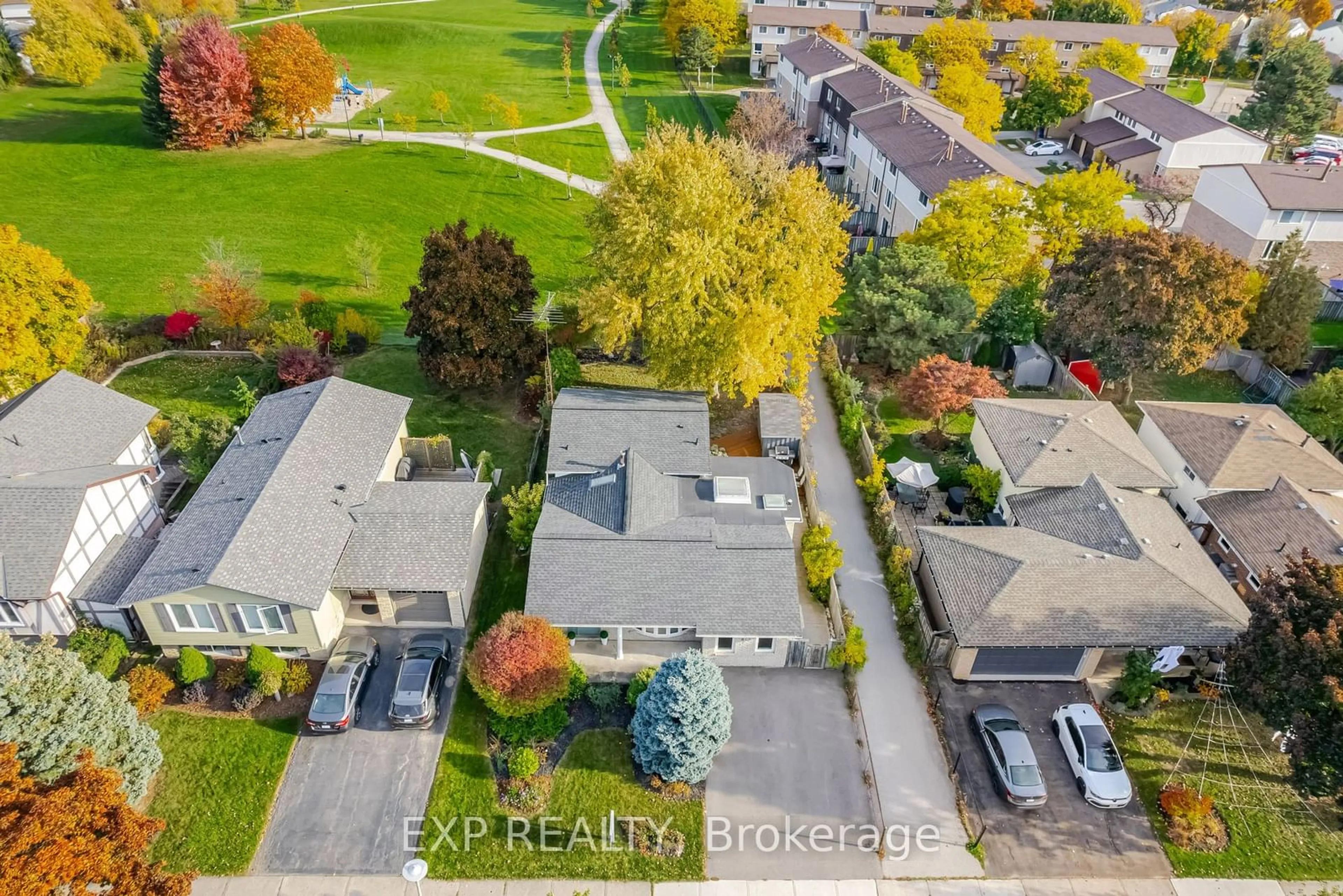 Frontside or backside of a home, the fenced backyard for 853 Willow Ave, Milton Ontario L9T 3E5