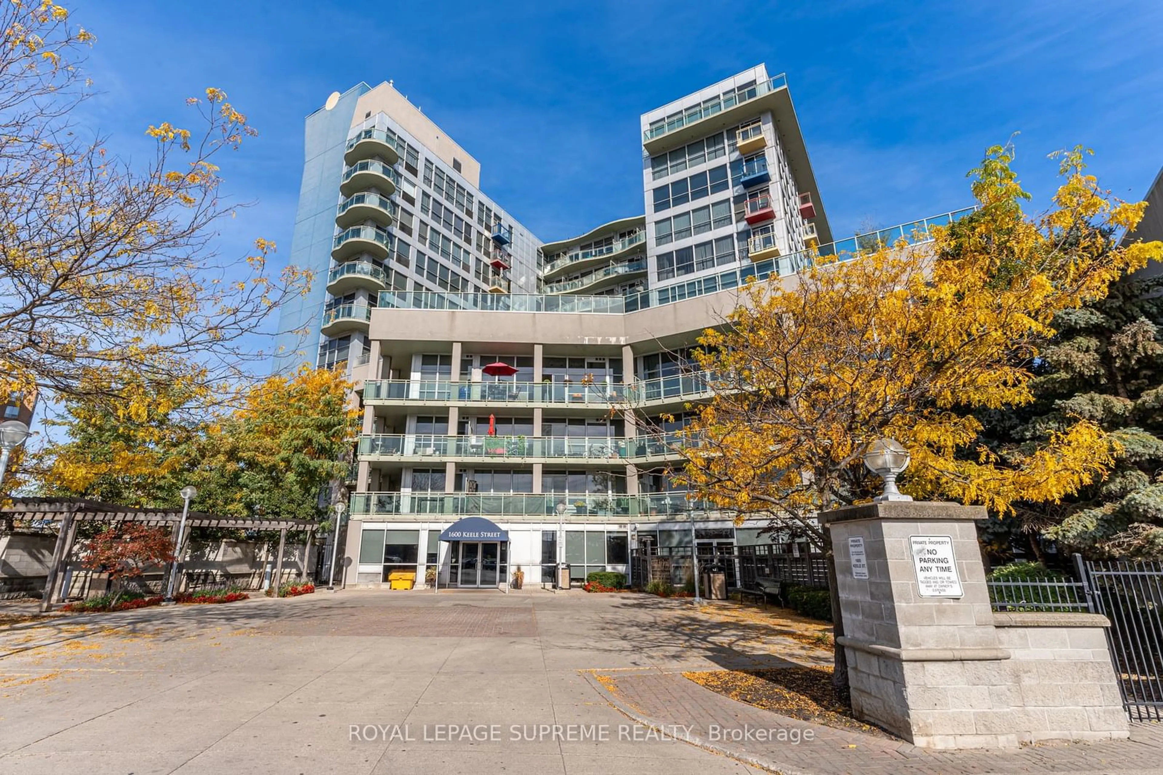 A pic from exterior of the house or condo, the front or back of building for 1600 Keele St #1110, Toronto Ontario M6N 5J1