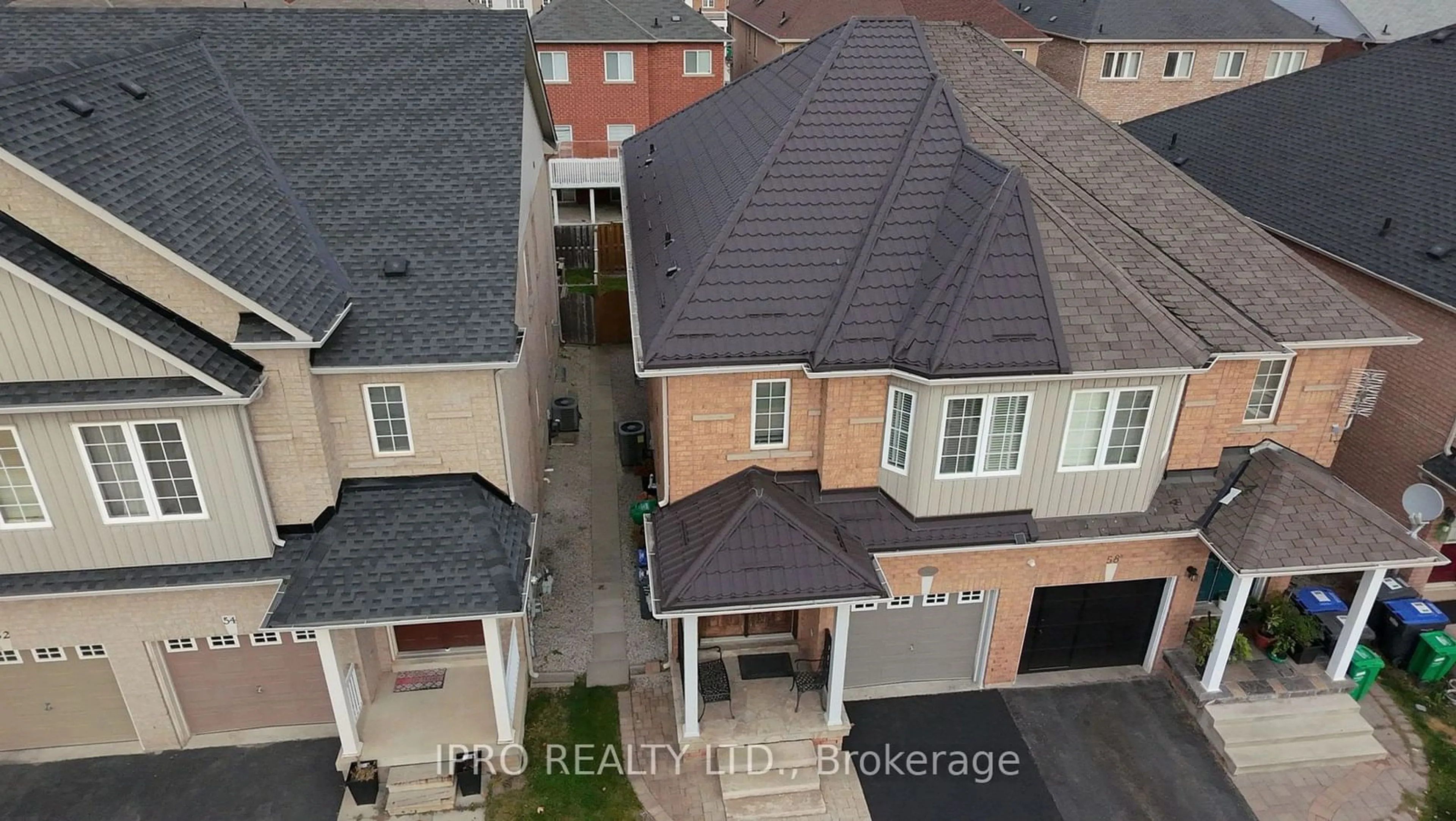 Frontside or backside of a home, the street view for 56 Fandango Dr, Brampton Ontario L6X 0R4