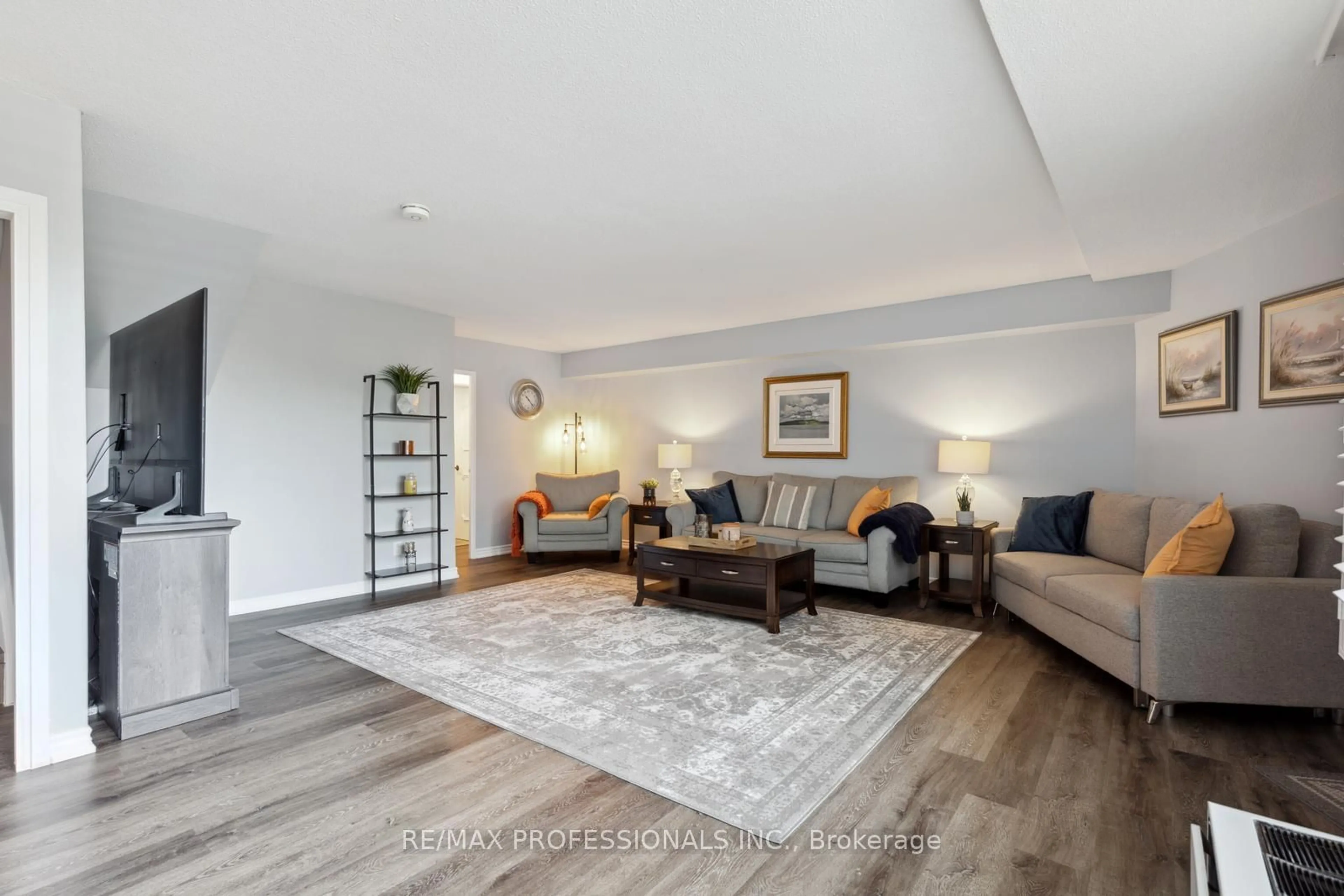 Living room, wood floors for 296 Mill Rd #G7, Toronto Ontario M9C 4X8