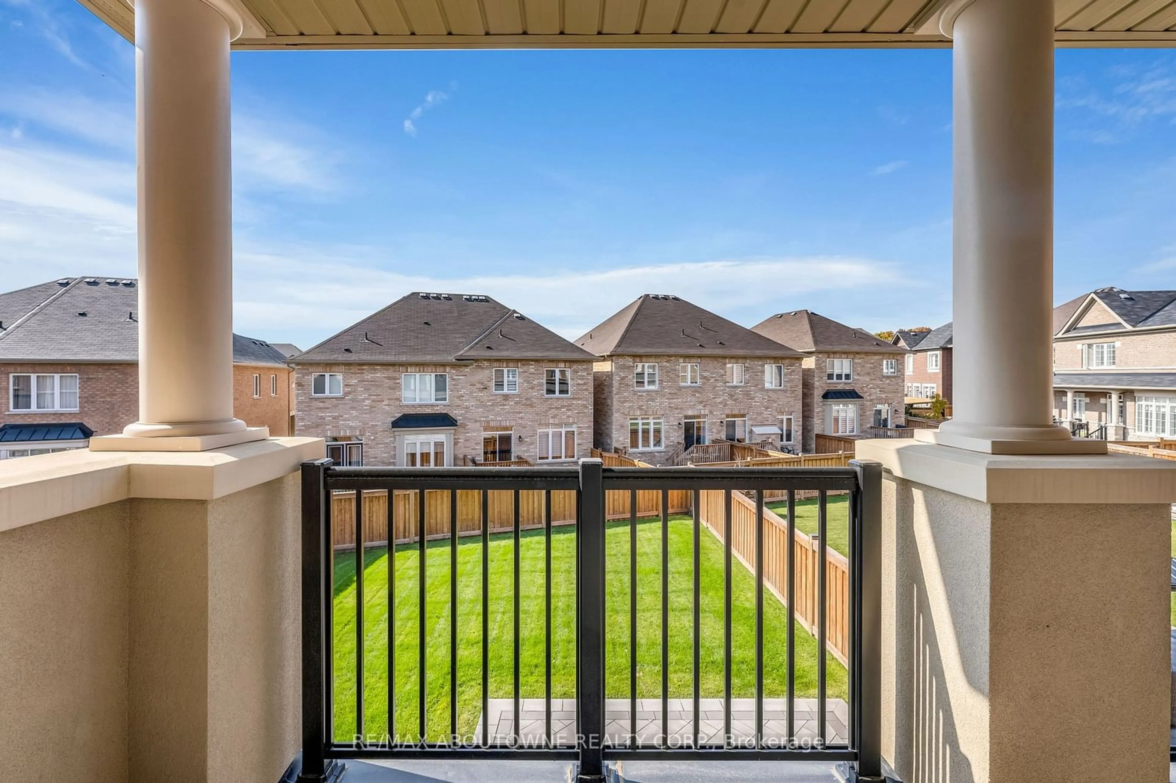 Patio, the fenced backyard for 3298 Charles Fay Pass, Oakville Ontario L6M 5K1