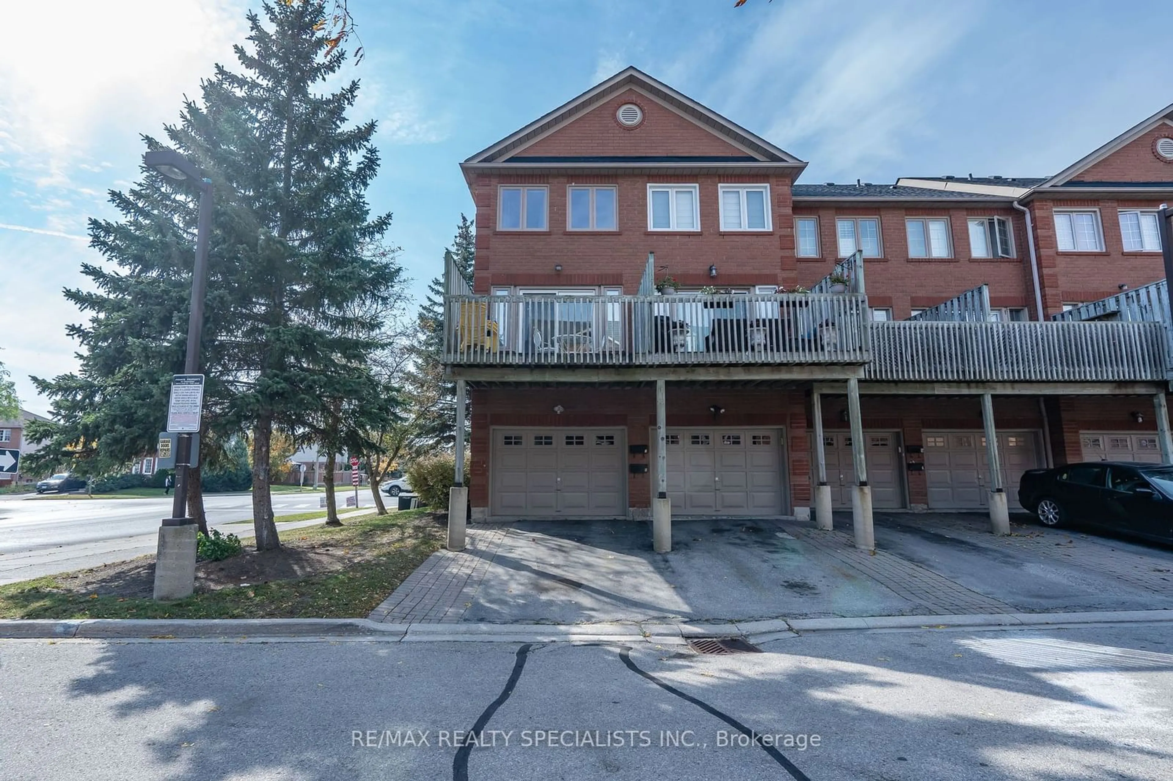 A pic from exterior of the house or condo, the street view for 3895 Doug Leavens Blvd #8, Mississauga Ontario L5N 7G1