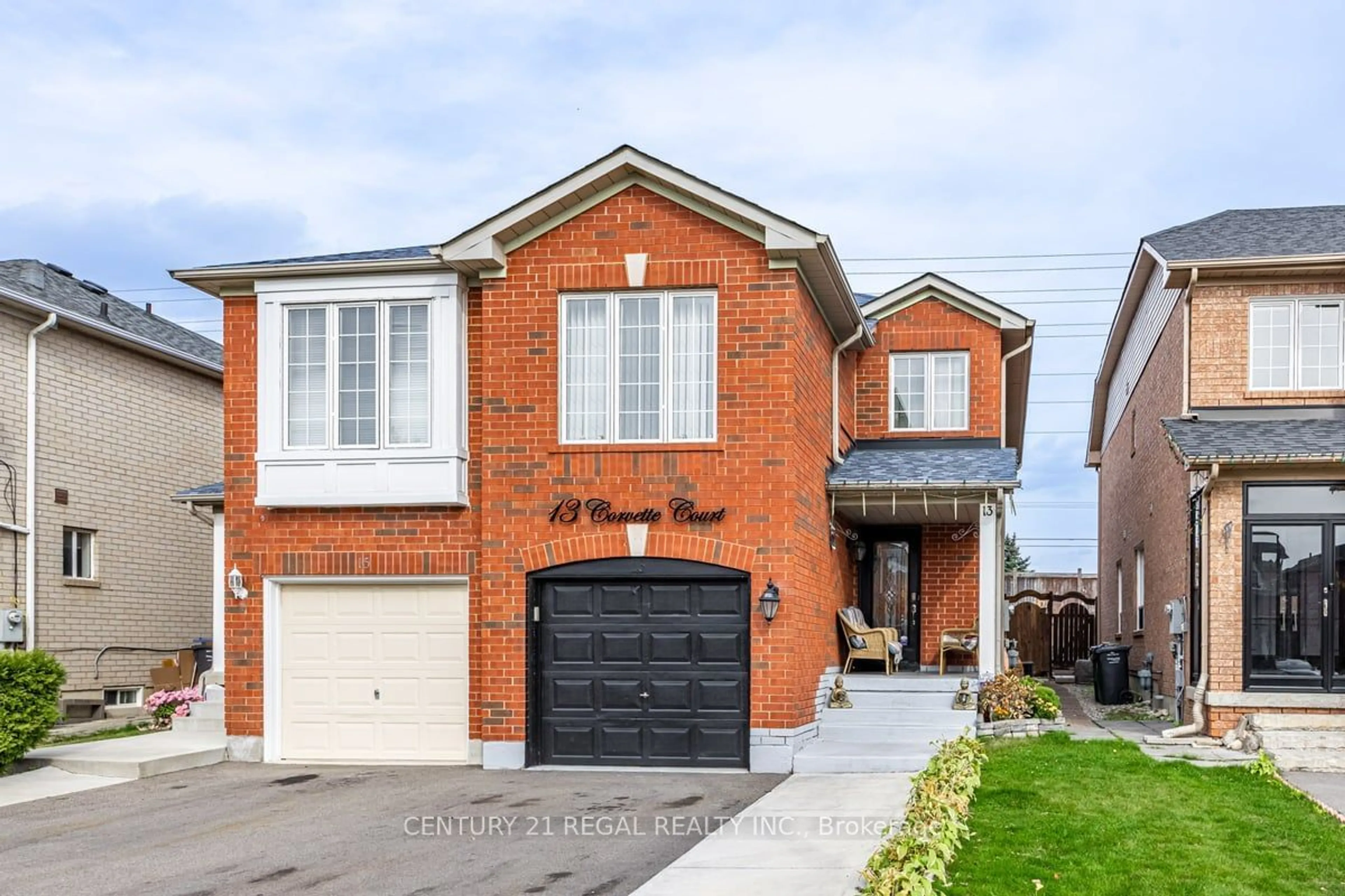 Home with brick exterior material for 13 Corvette Crt, Brampton Ontario L7A 2H7