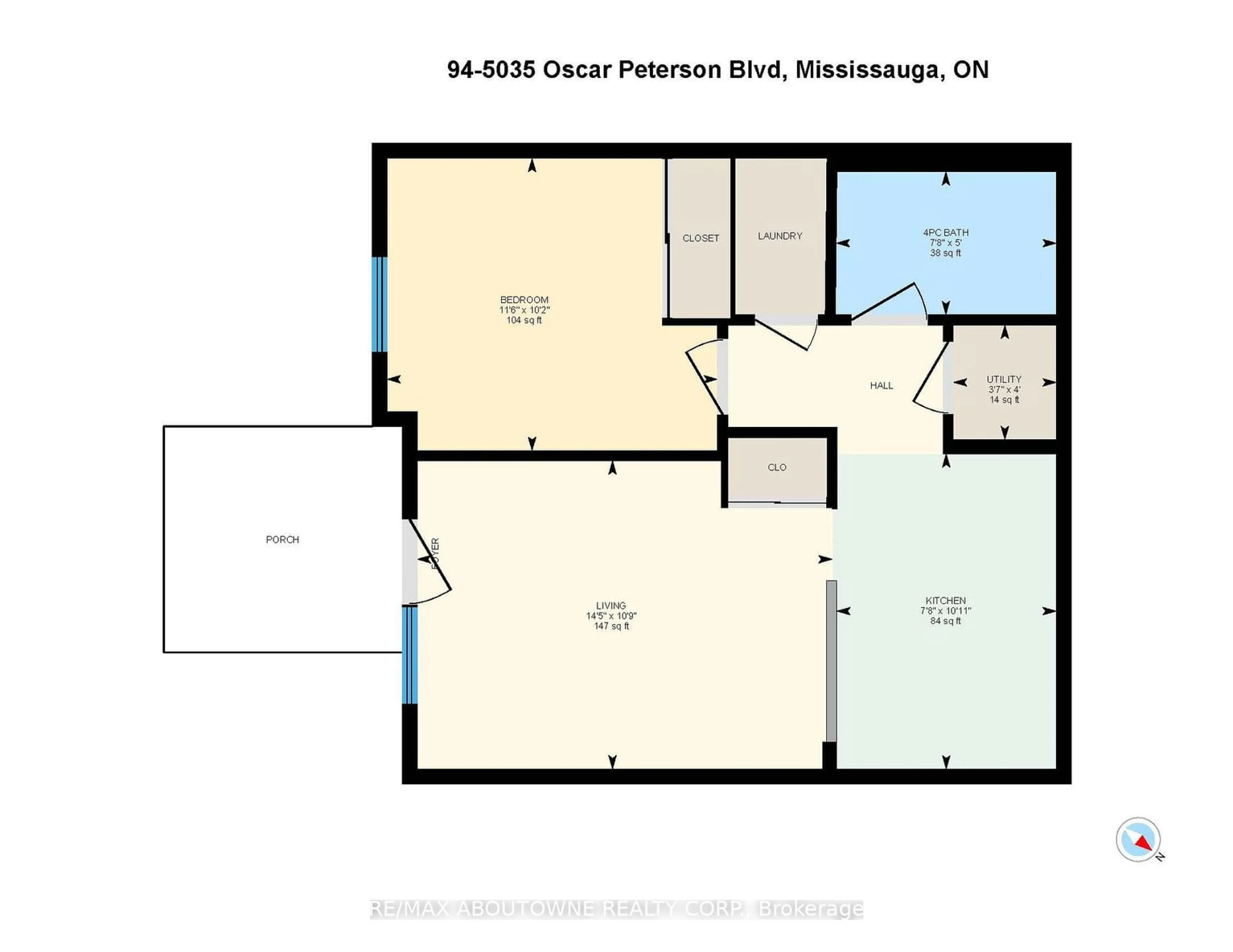 Floor plan for 5035 Oscar Peterson Blvd #94, Mississauga Ontario L5M 0P4