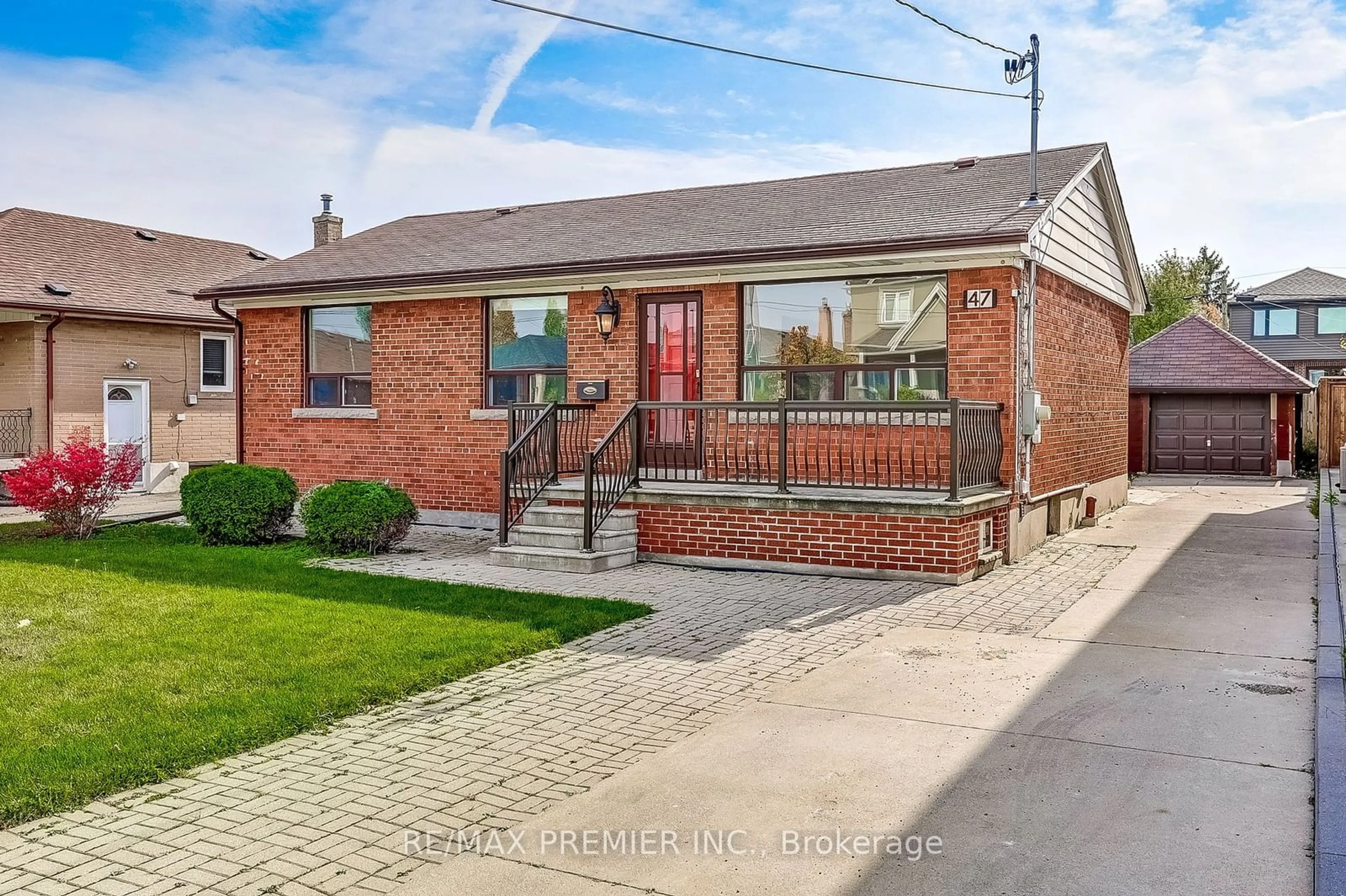 Home with brick exterior material for 47 Plewes Rd, Toronto Ontario M3K 1K6