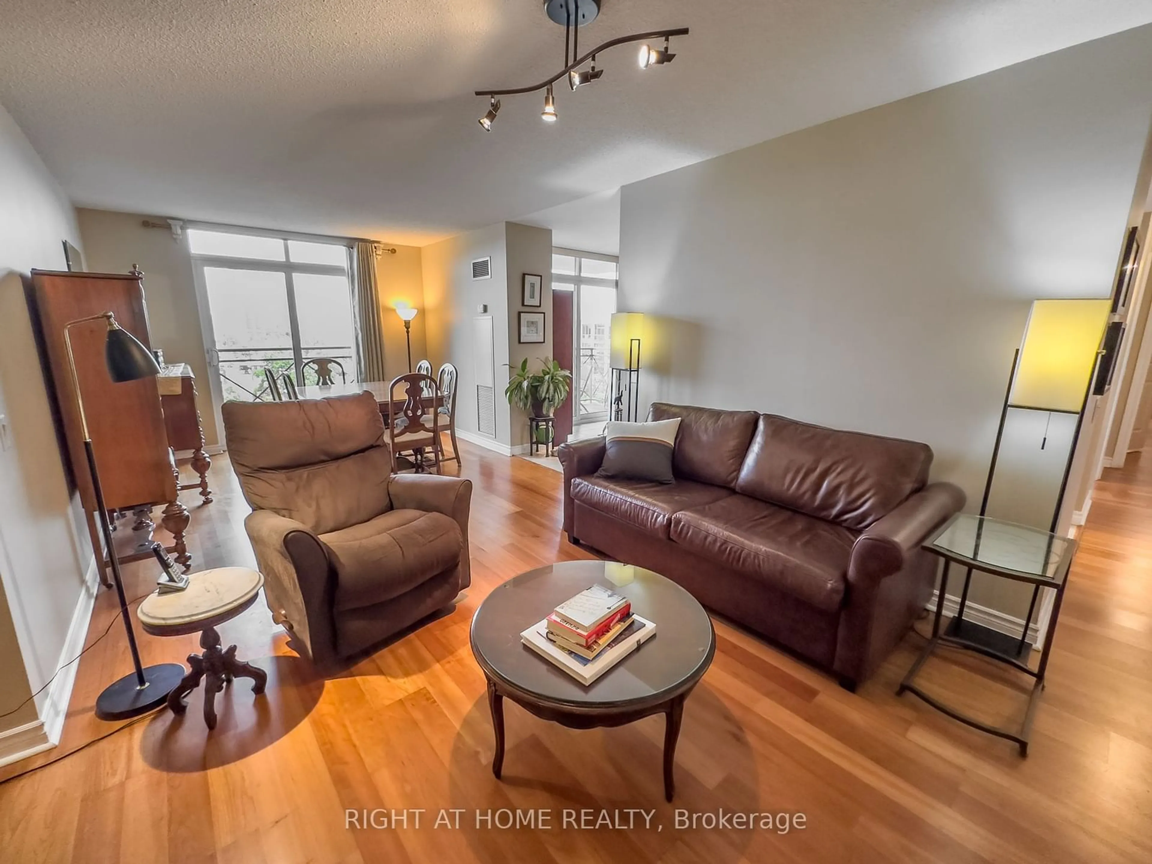 Living room, wood floors for 5229 Dundas St #308, Toronto Ontario M9B 6L9