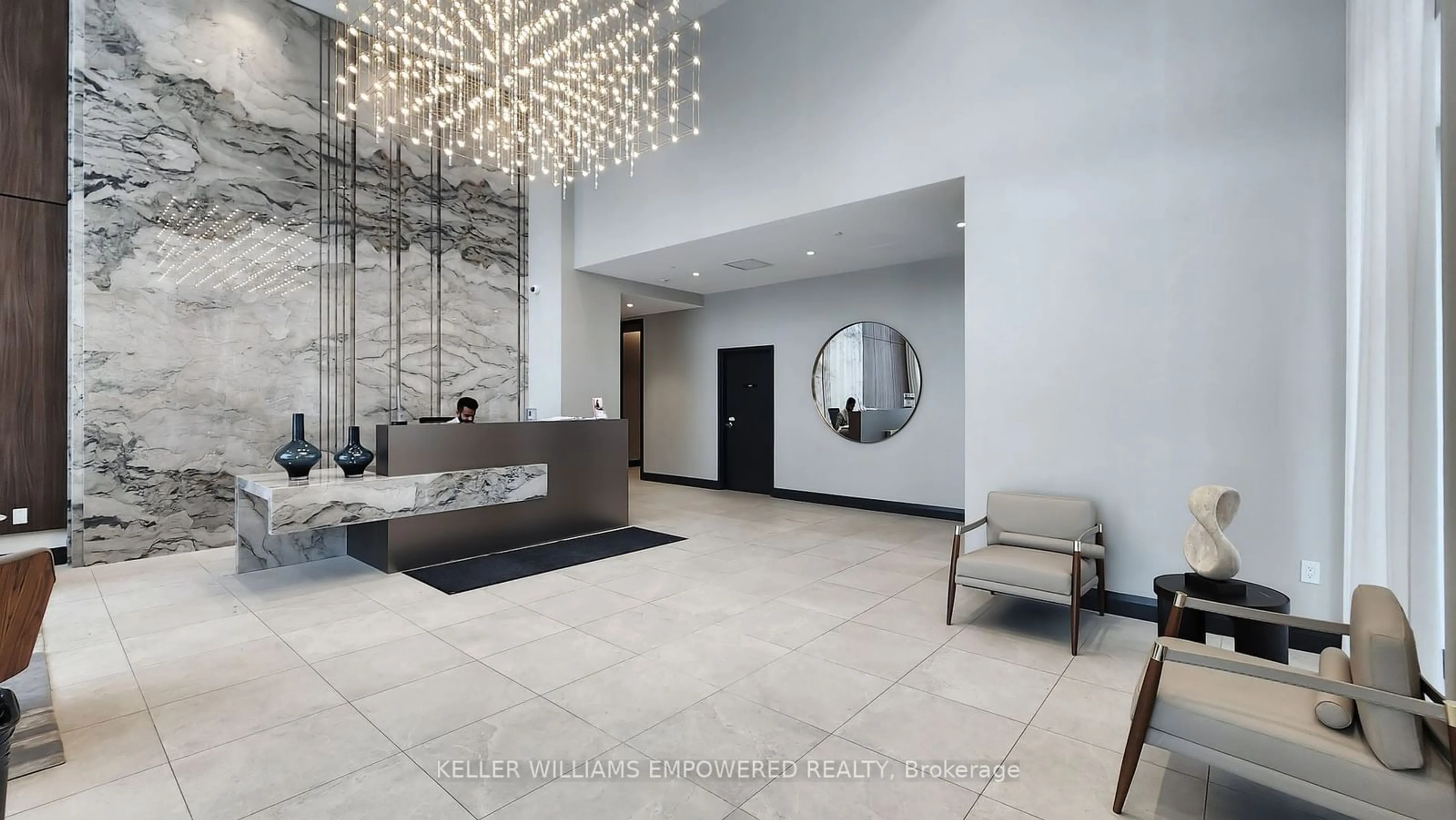 Indoor lobby, ceramic floors for 293 The Kingsway #321, Toronto Ontario M9A 0E8