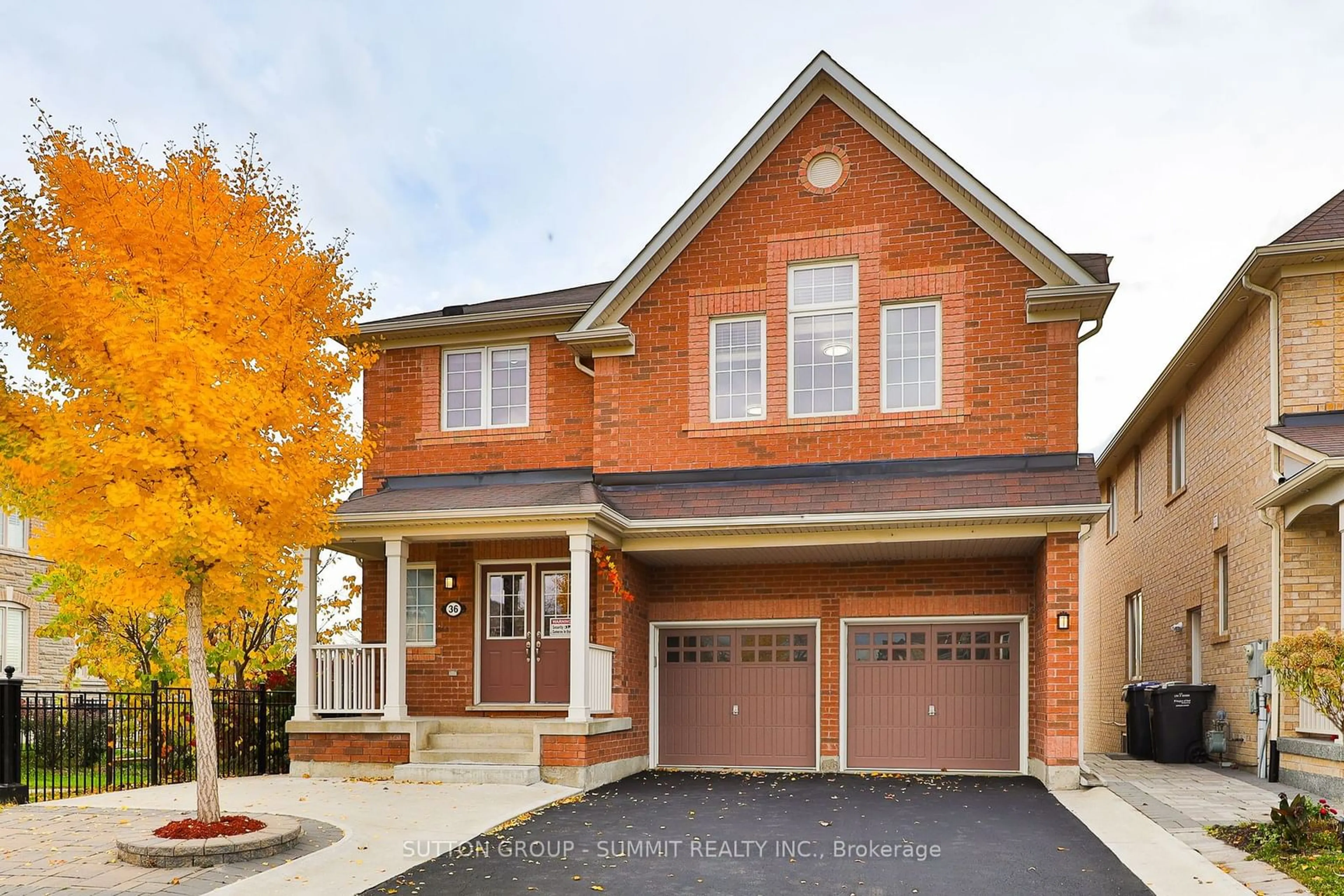 Home with brick exterior material for 36 Birch Tree Tr, Brampton Ontario L6P 3M8