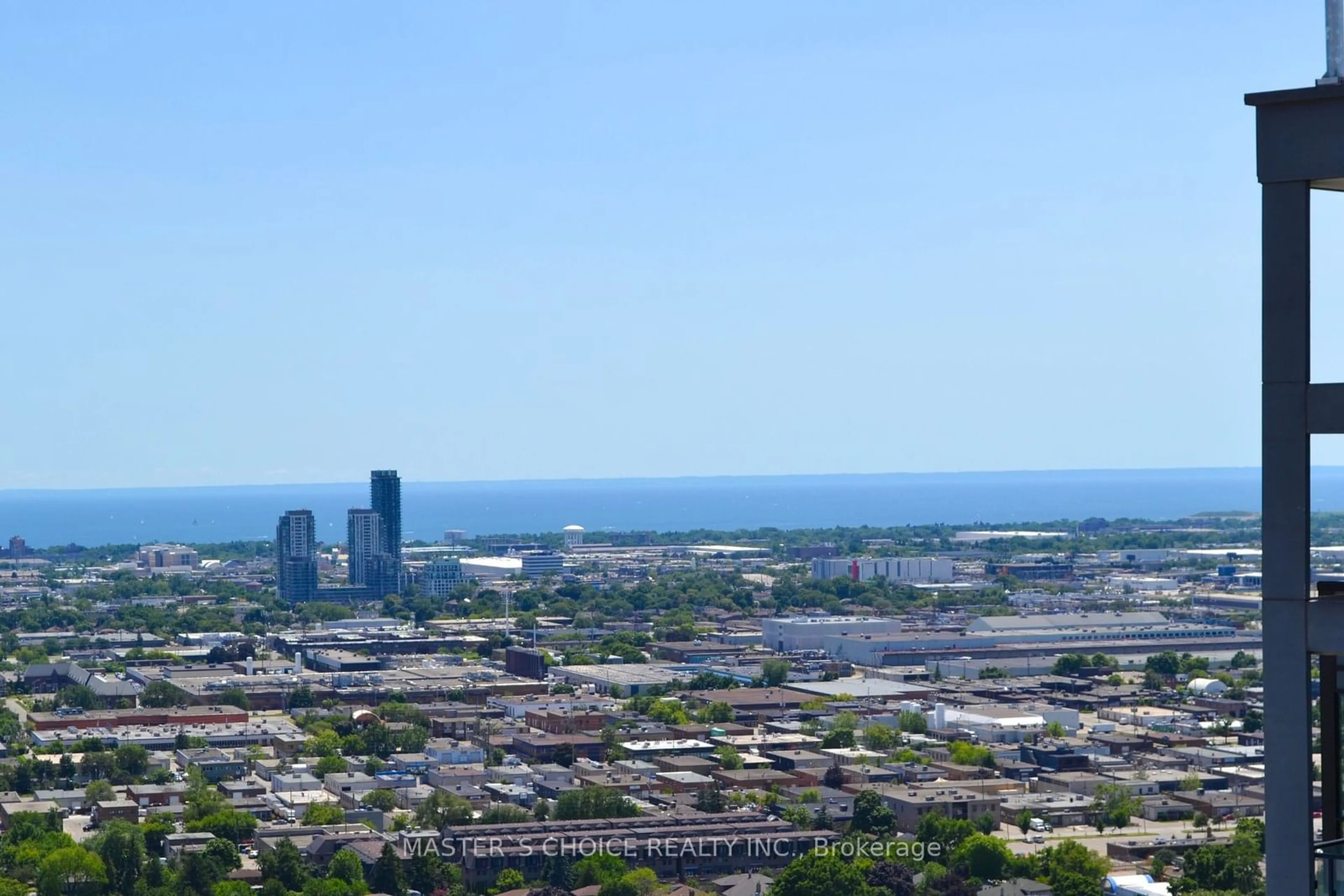 A pic from exterior of the house or condo, the view of city buildings for 7 Mabelle Ave #3602, Toronto Ontario M9A 0C9