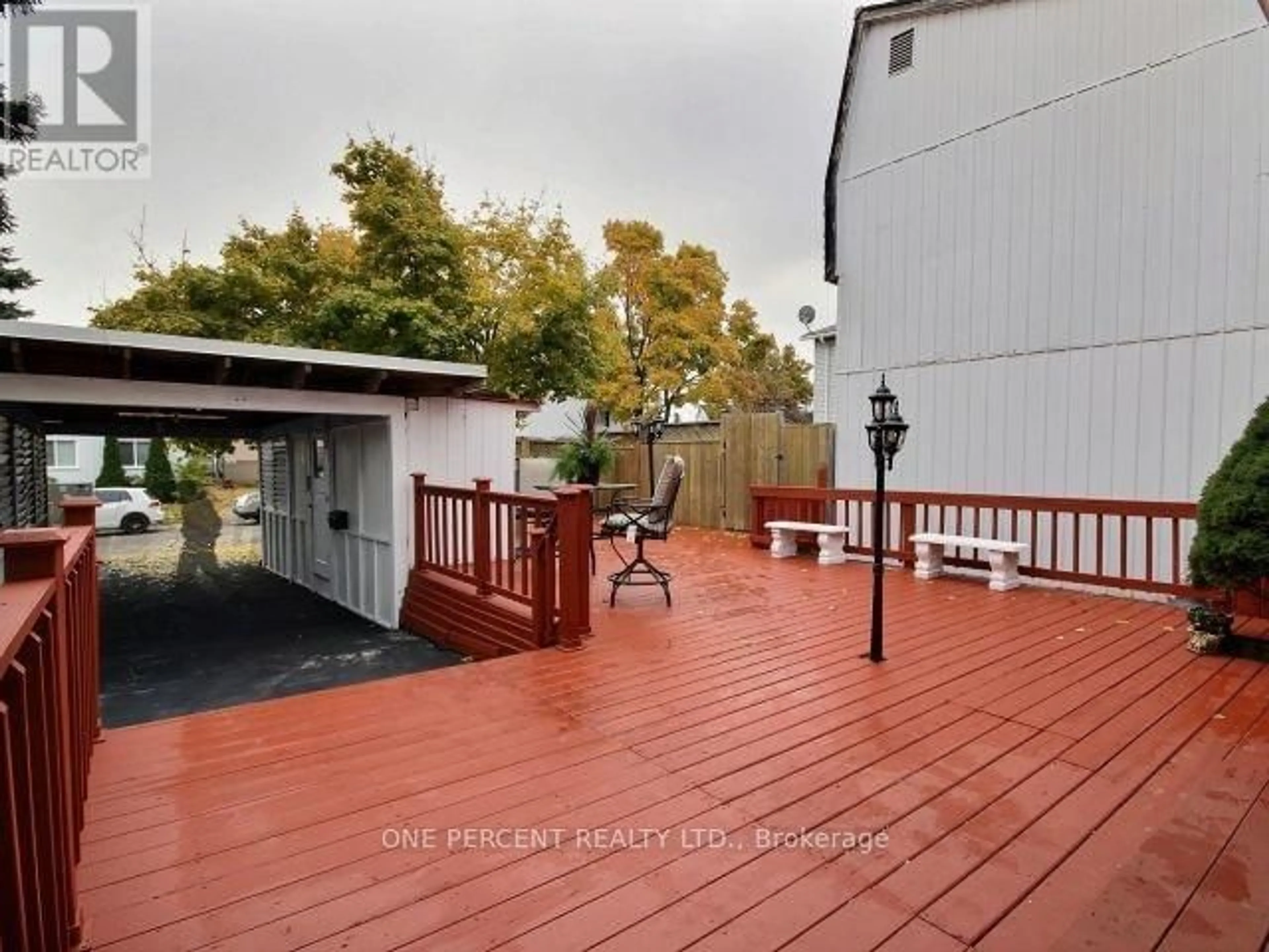 Patio, the fenced backyard for 9 Hazelglen Ct. Crt, Brampton Ontario L6S 1N7