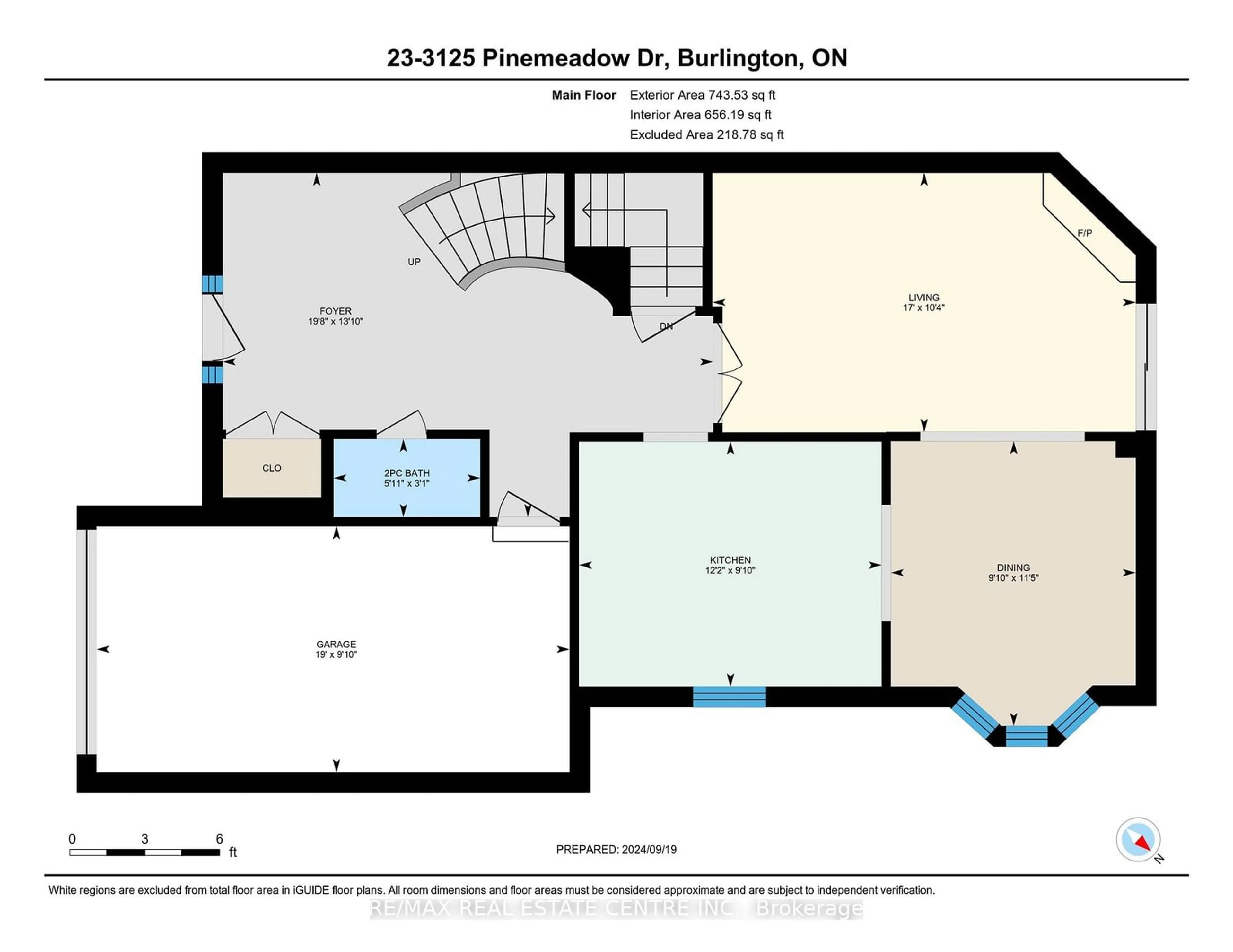 Floor plan for 3125 Pinemeadow Dr #23, Burlington Ontario L7M 3T7