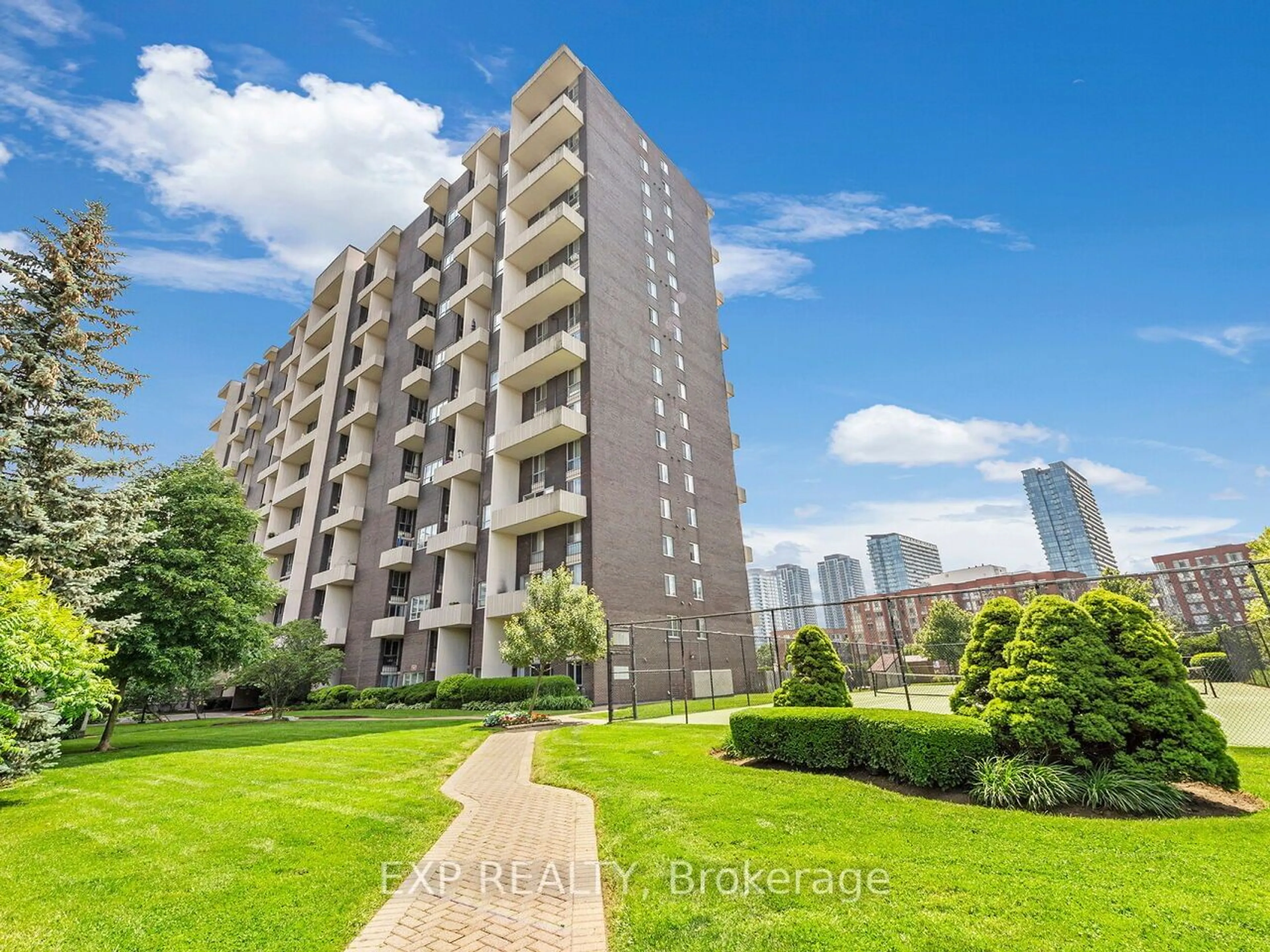 A pic from exterior of the house or condo, the view of city buildings for 60 Southport St #314, Toronto Ontario M6S 3N4