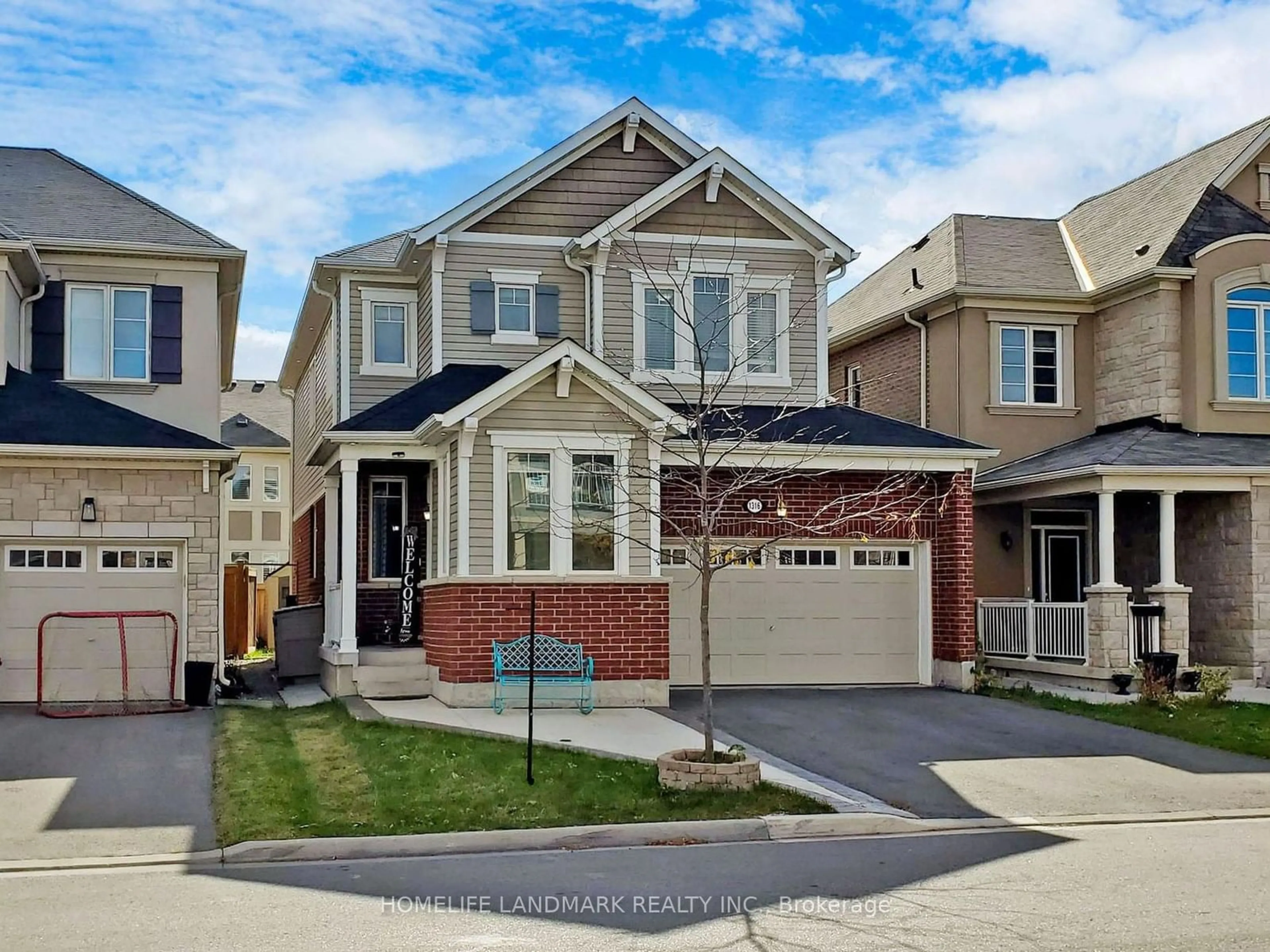 Frontside or backside of a home, the street view for 1316 Whitney Terr, Milton Ontario L9E 1K5