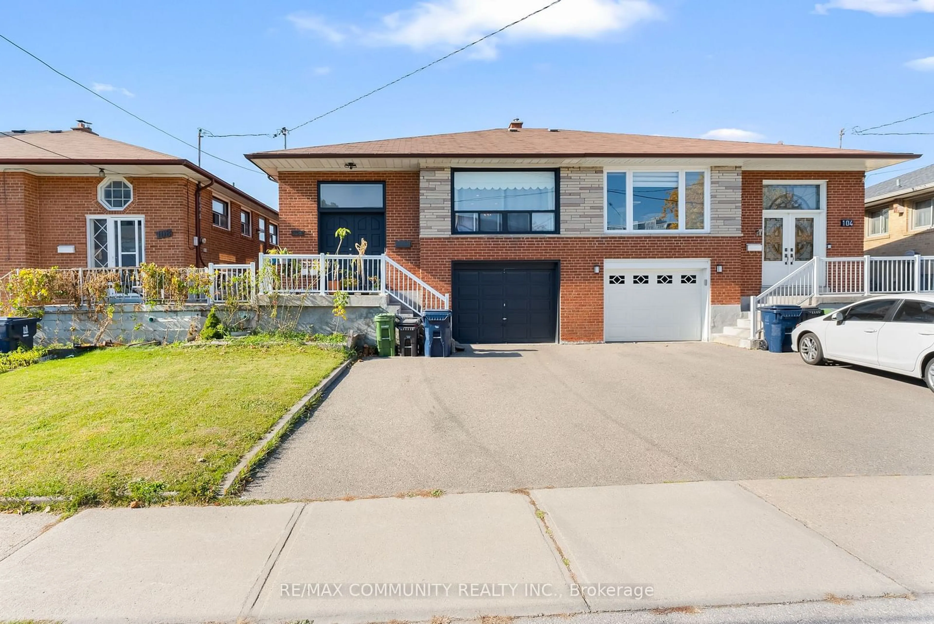 Frontside or backside of a home, the street view for 106 Victory Dr, Toronto Ontario M3M 2J8