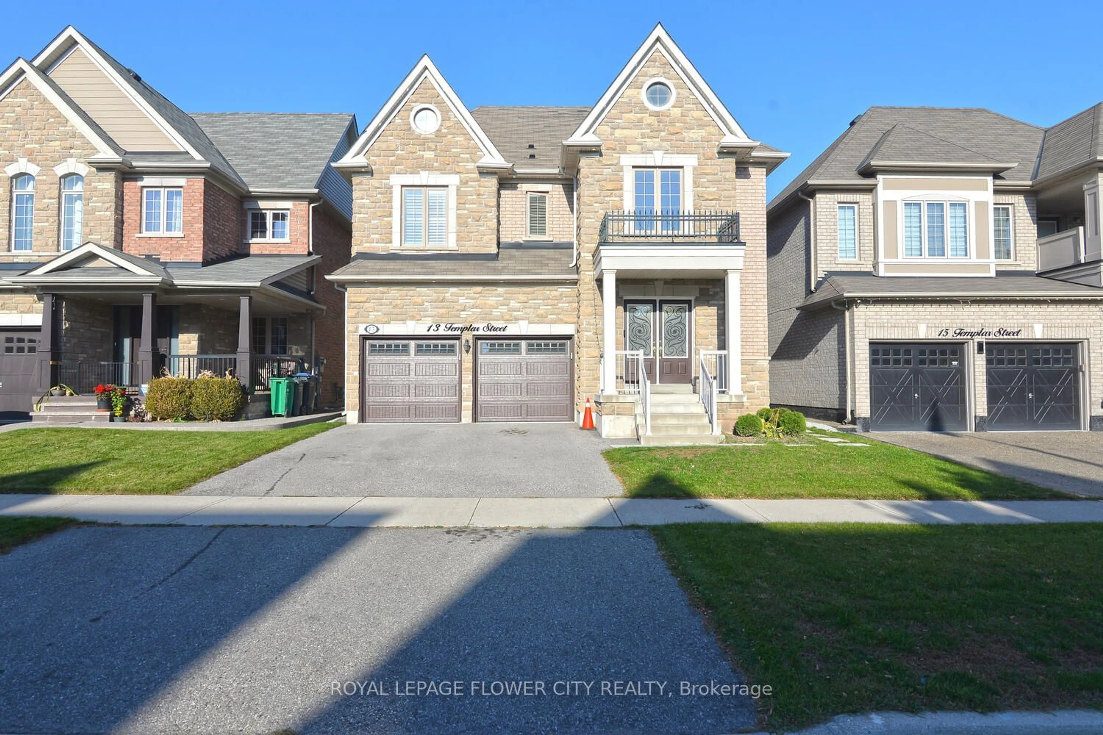 Frontside or backside of a home, the street view for 13 Templar St, Brampton Ontario L6Y 2Y2