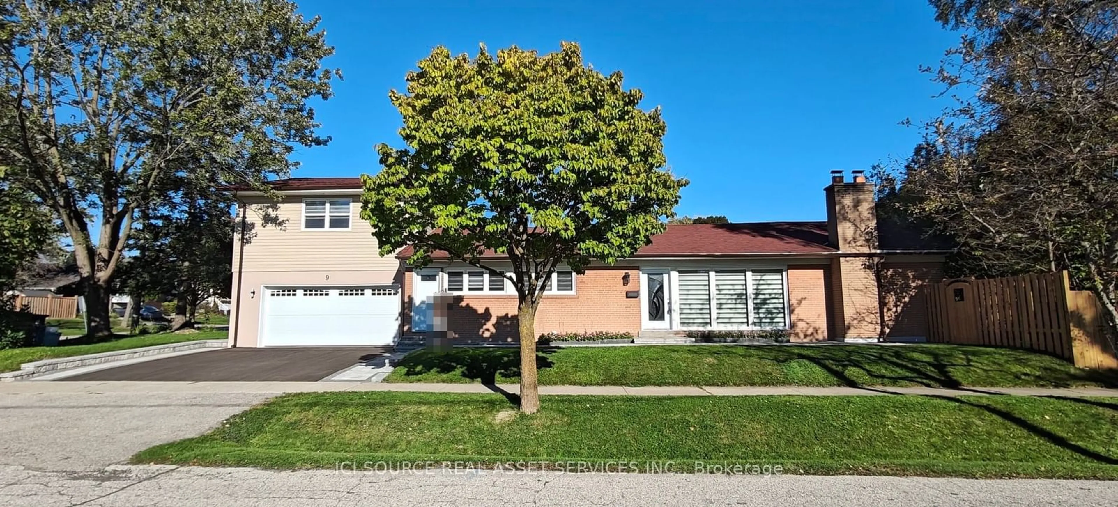 Frontside or backside of a home, the street view for 9 Mooreshead Dr, Toronto Ontario M9C 2R9