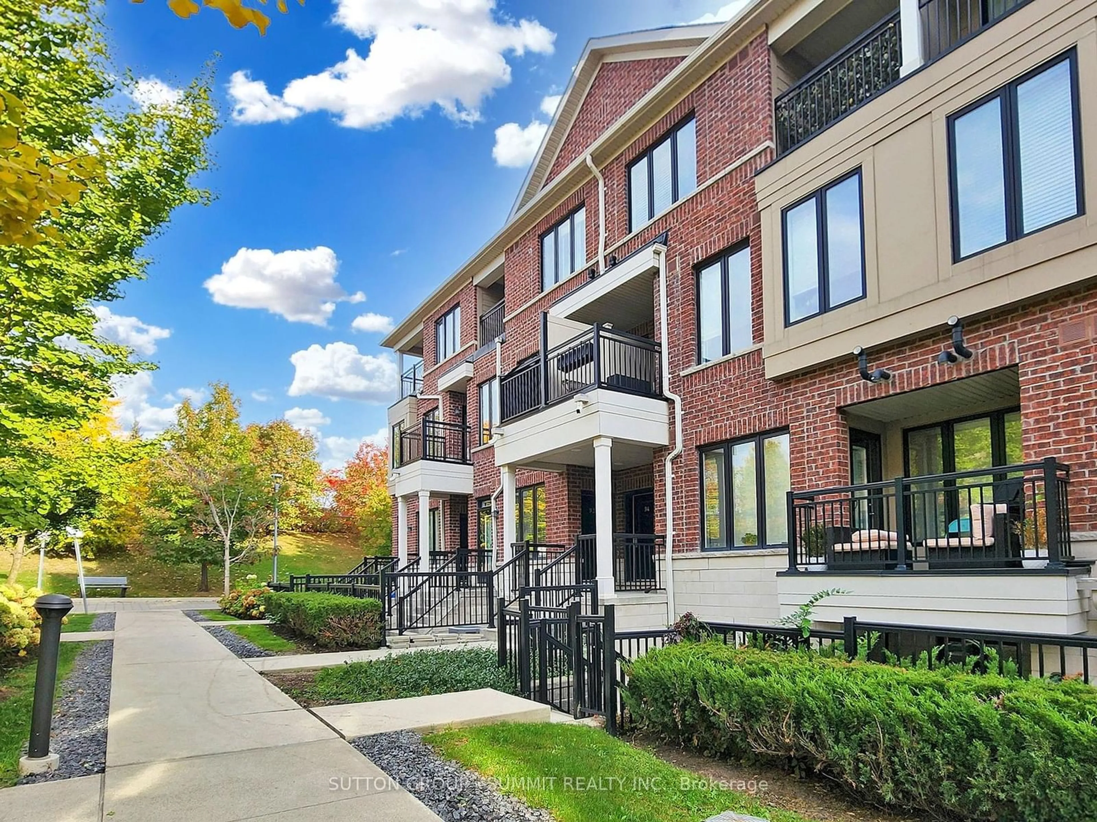 A pic from exterior of the house or condo, the front or back of building for 30 Carnation Ave #93, Toronto Ontario M8V 0B8