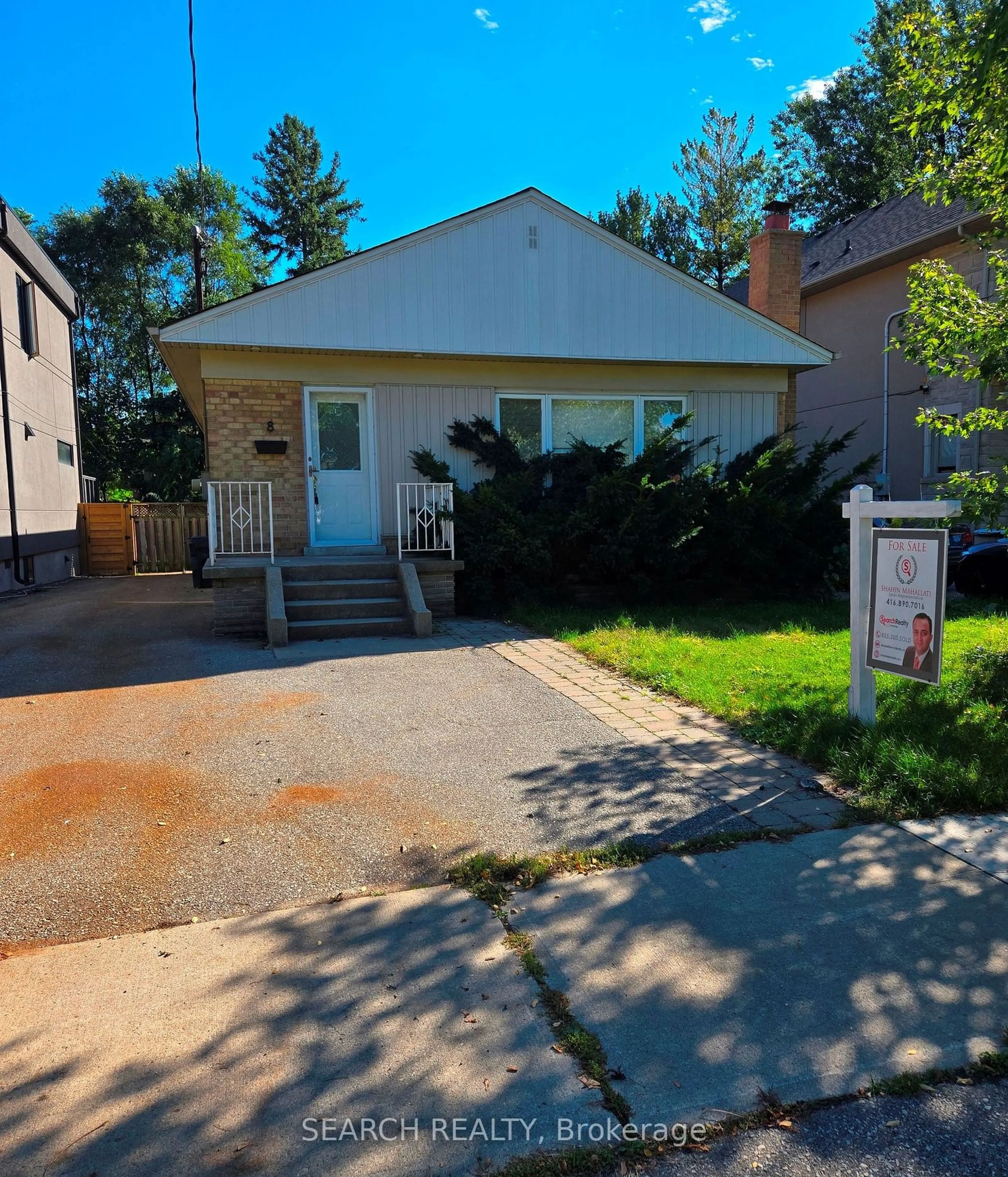 Frontside or backside of a home, cottage for 8 Northampton Dr, Toronto Ontario M9B 4S6